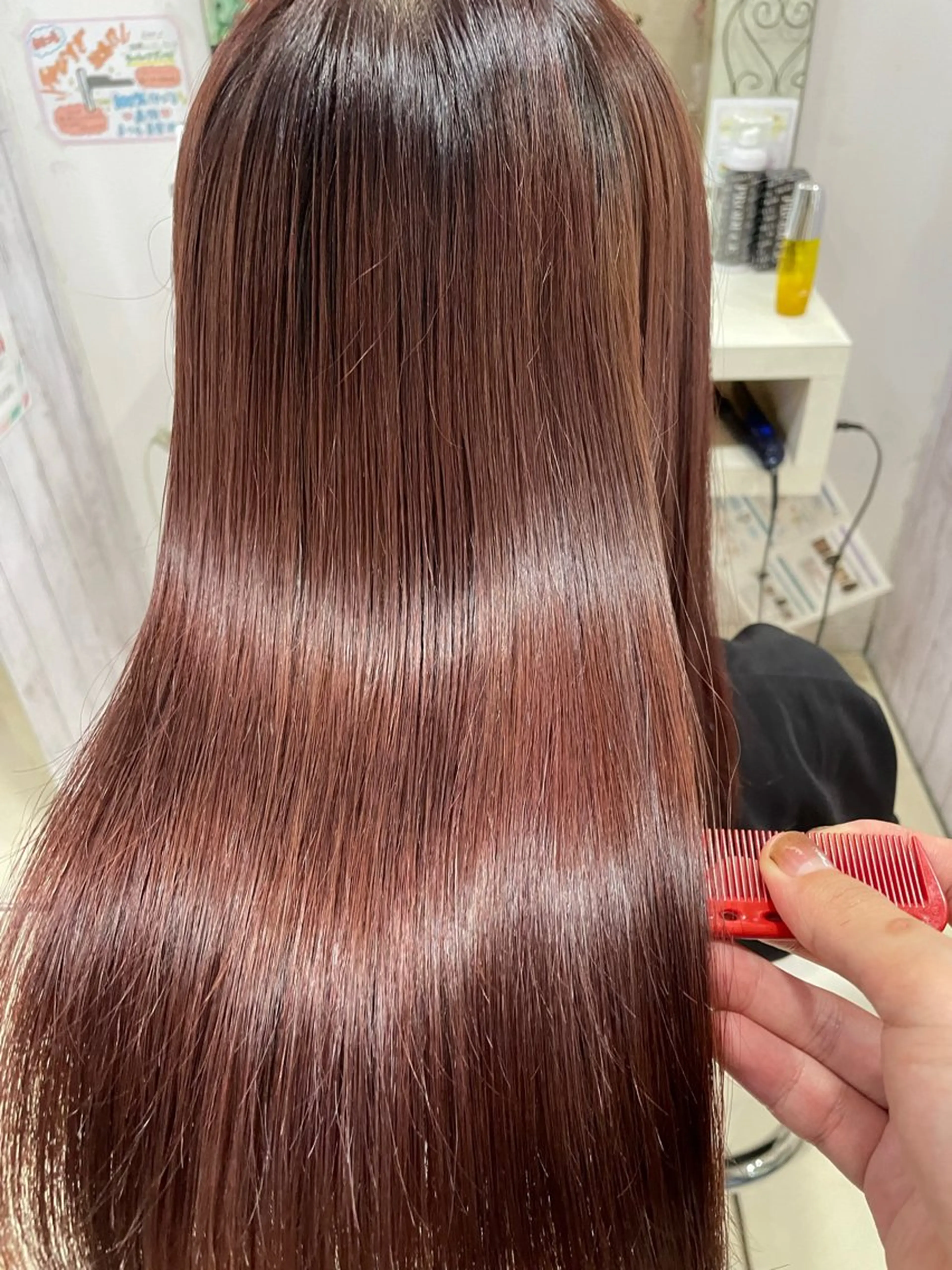 セミロング ヘアカラー トリートメント 【髪質改善カラー】 瀧田嵐士🇰🇷のヘアスタイル