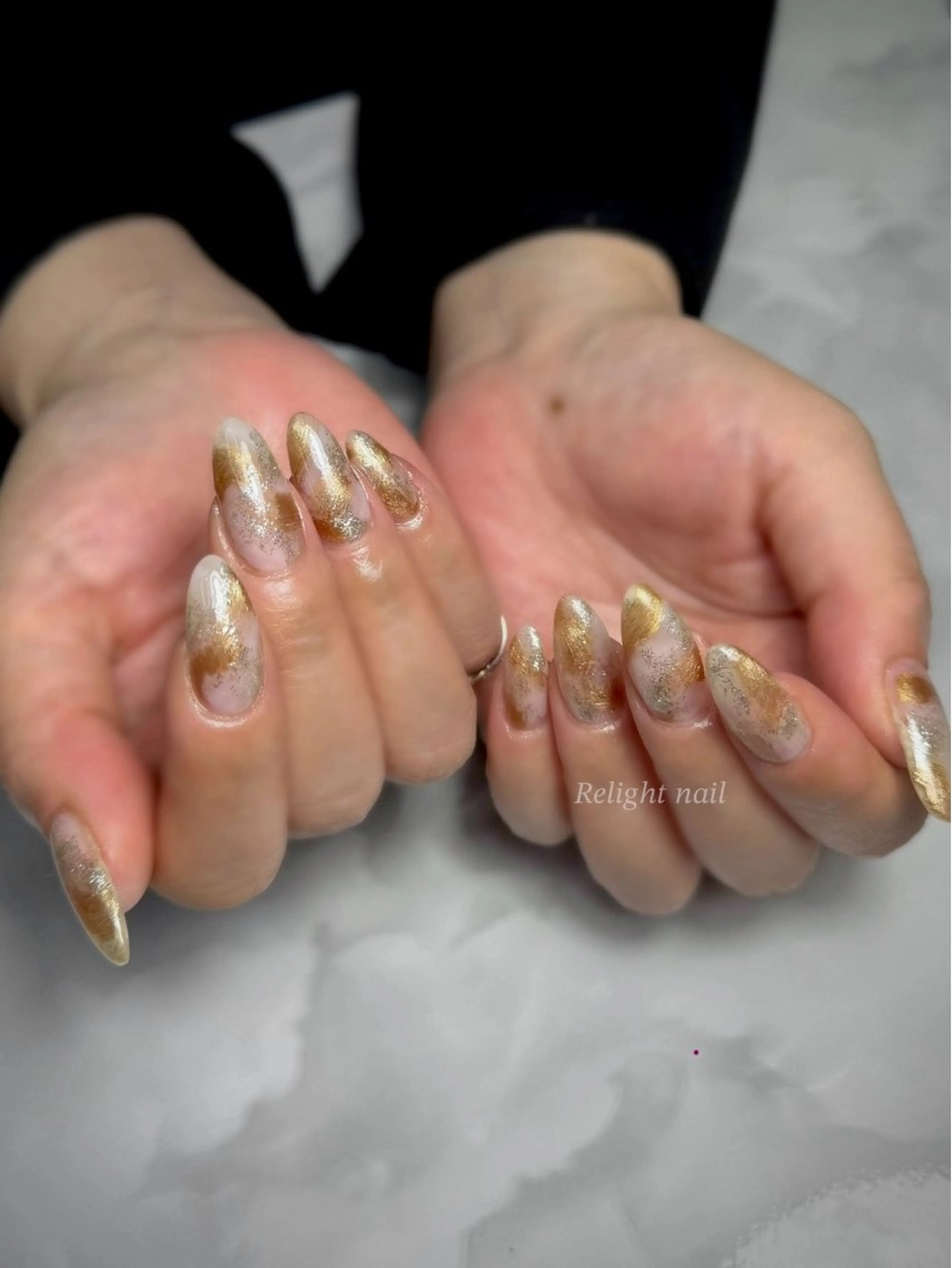 ネイル ニュアンスネイル ハンドネイル Relight RIEのネイルデザイン