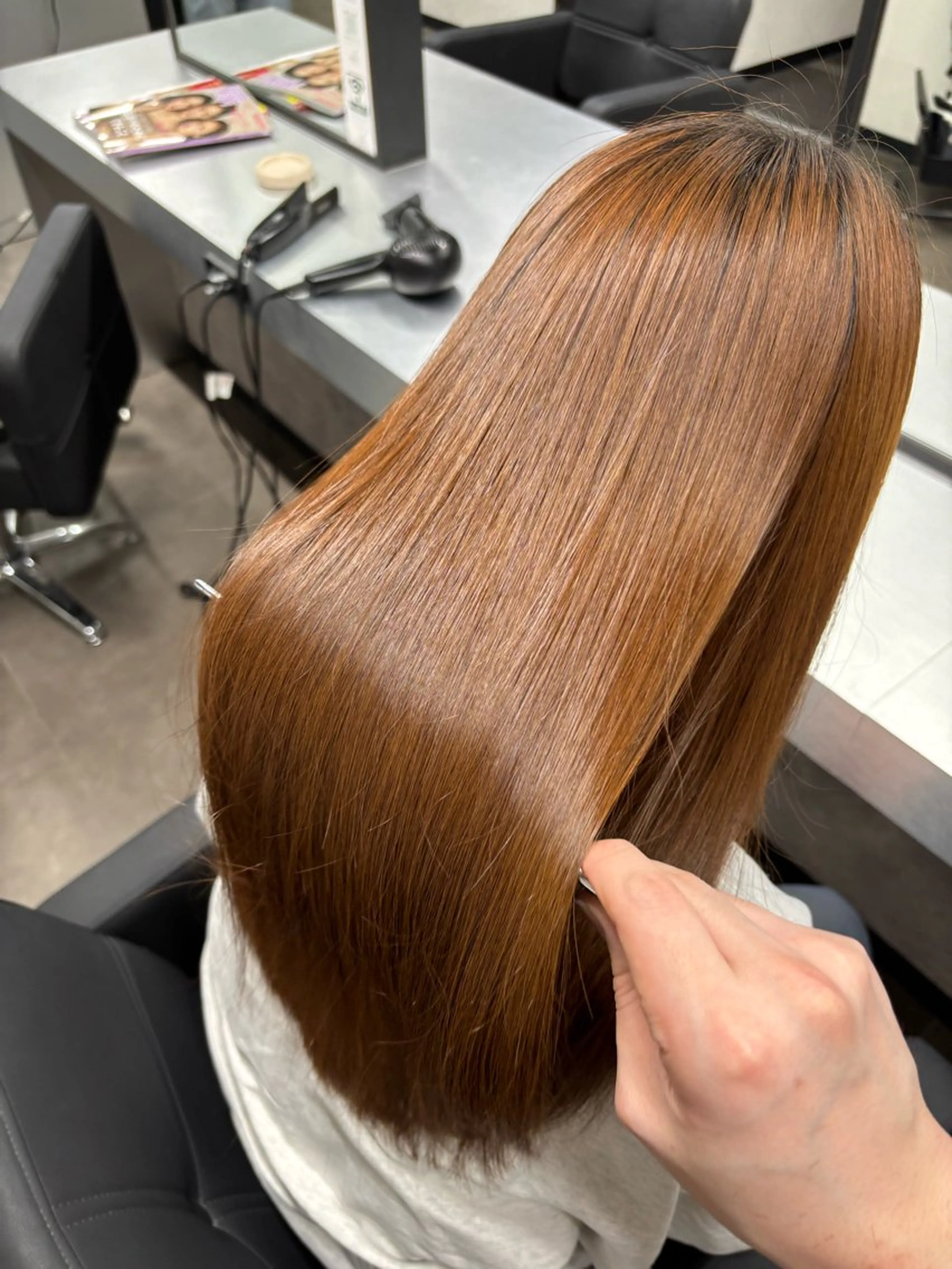 セミロング カット 縮毛矯正 トリートメント 【美髪/艶縮毛矯正】 ☘️Taketo☘️のヘアスタイル