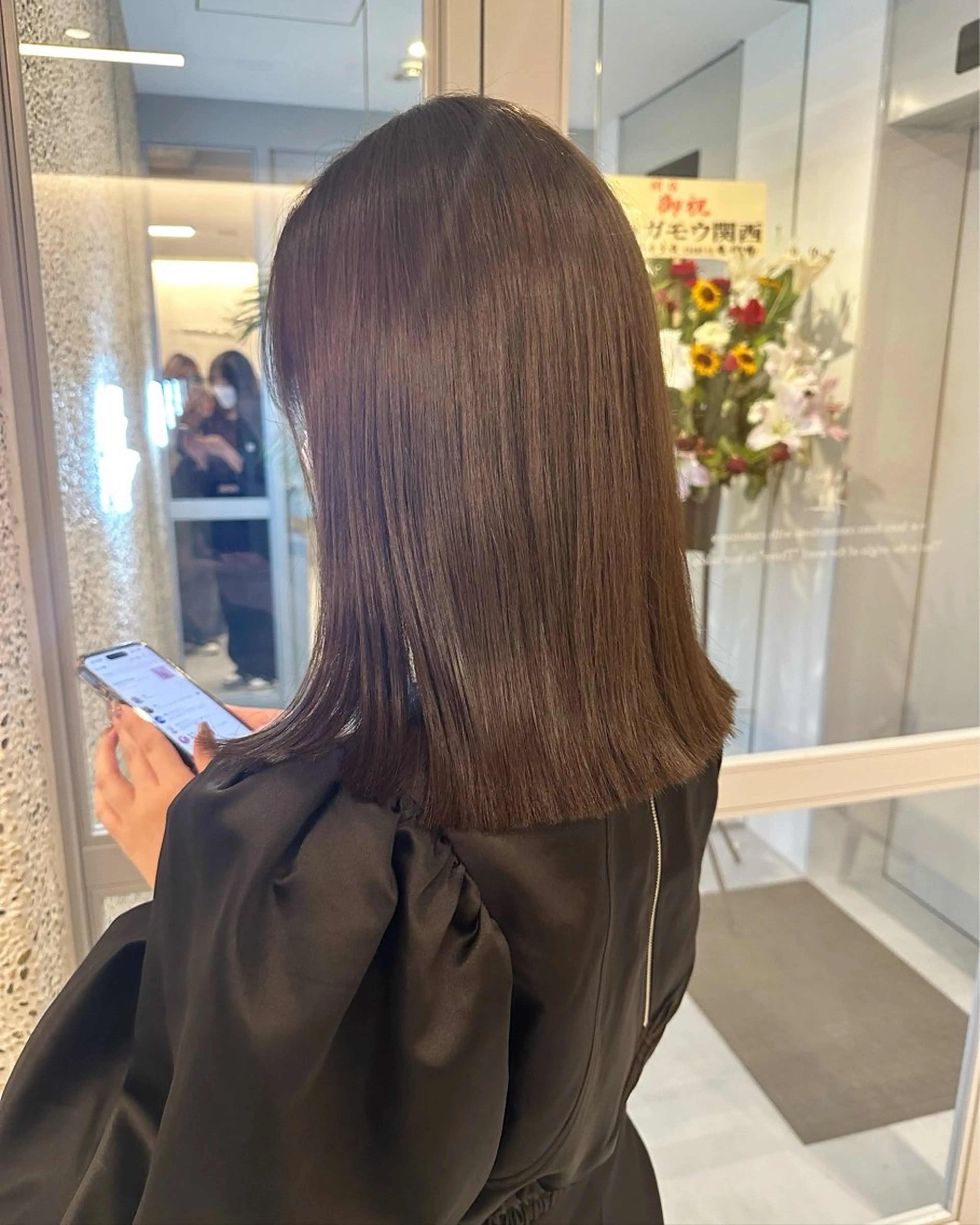 ミディアム カラー 杉本 沙羅のヘアスタイル