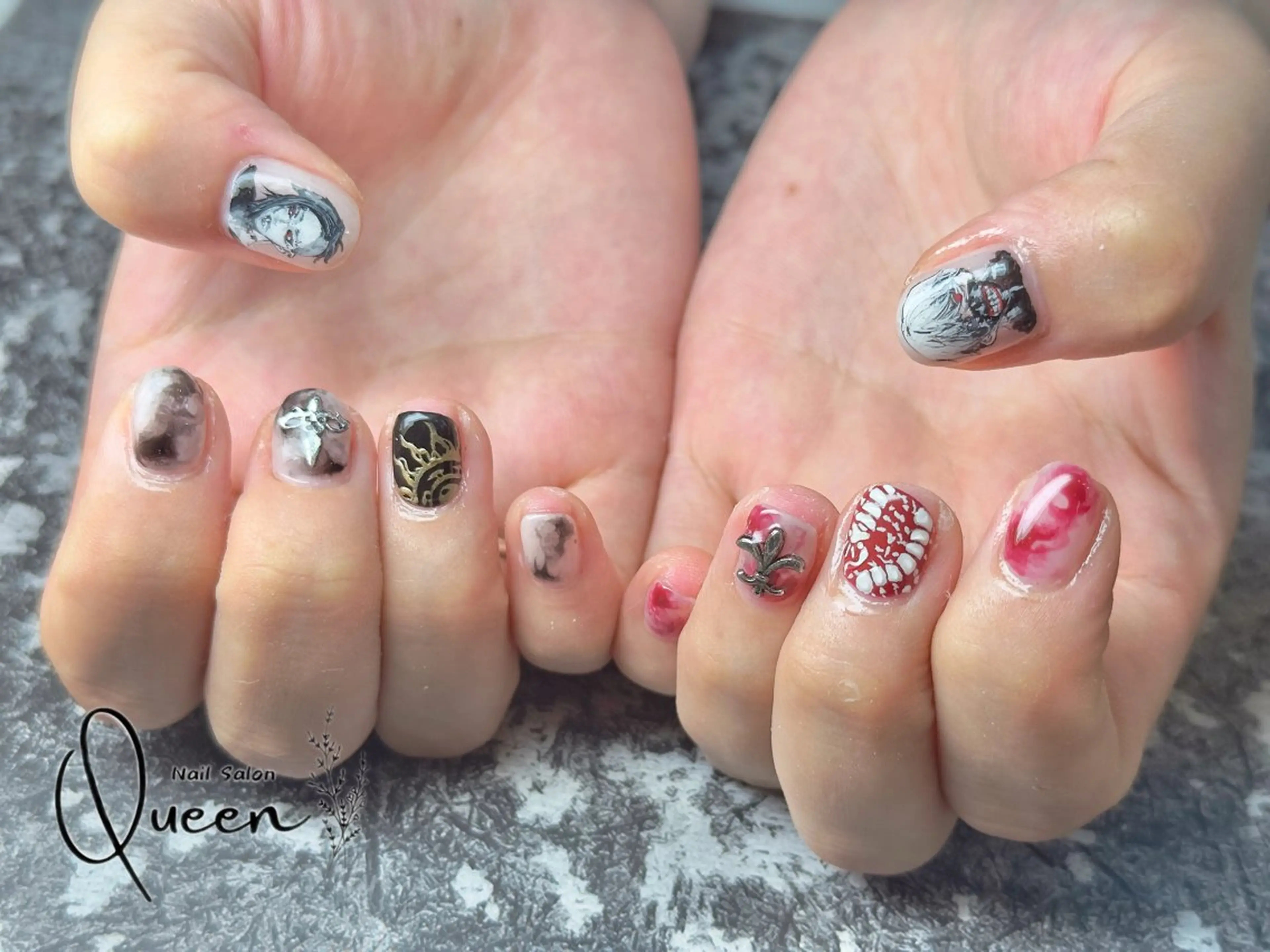 ネイル ハンドネイル Queennail 北堀江AYAのネイルデザイン