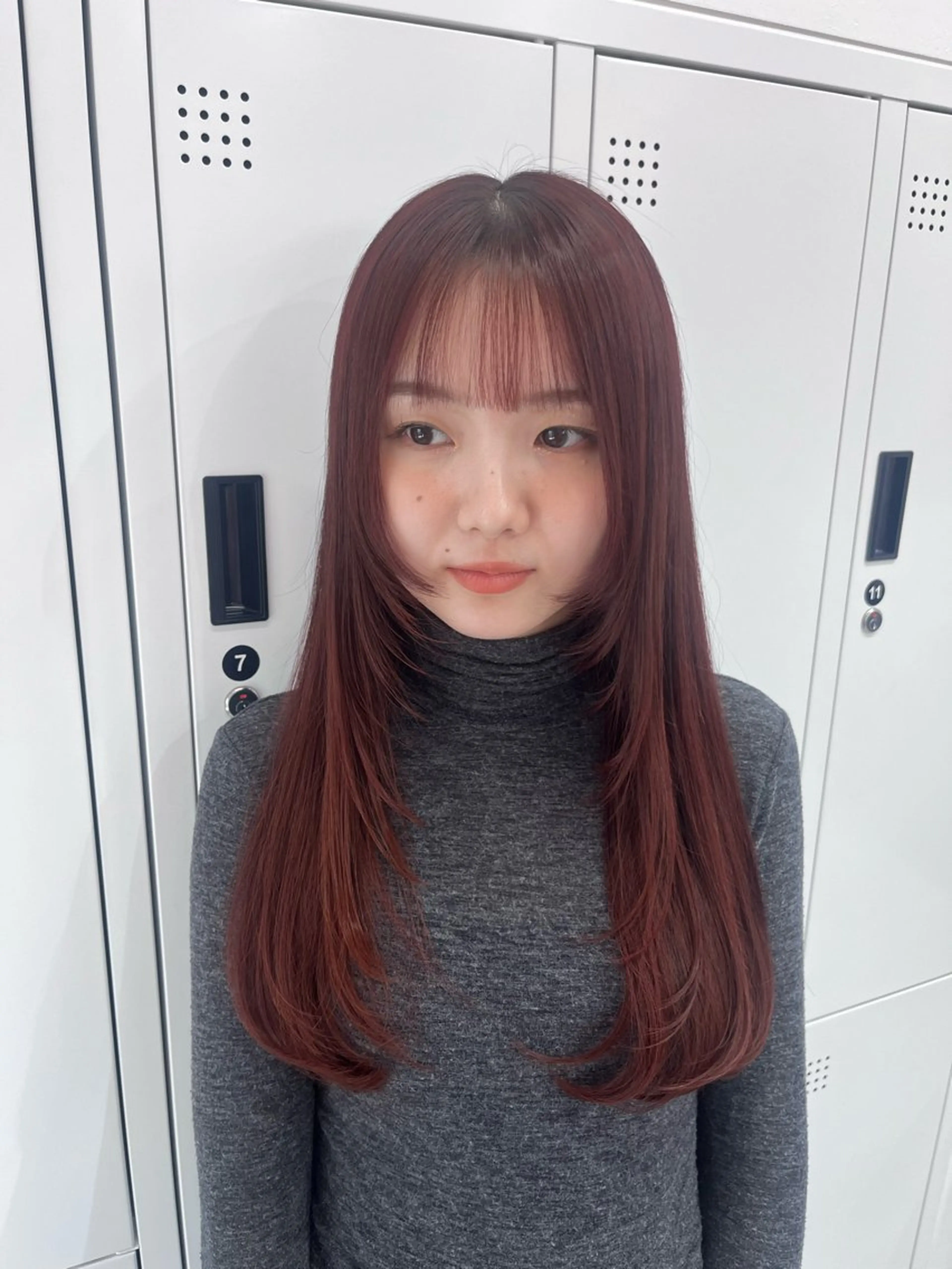 ロング カラー ヘアアレンジ 𝐠𝐢𝐫𝐥𝐲 𝐦𝐨𝐝𝐞🖤のヘアスタイル