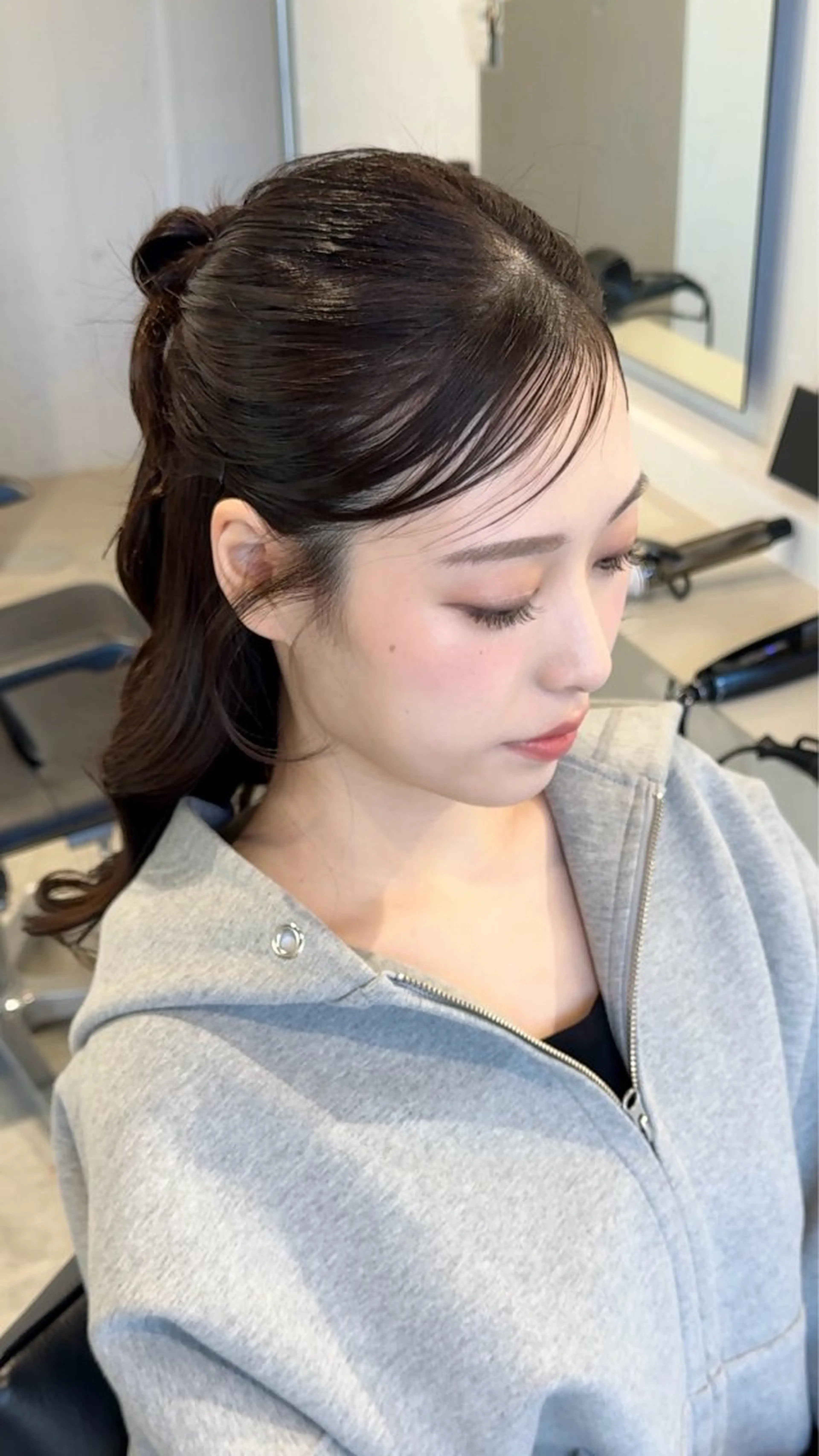 セミロング 顔周りカット ヘアセット Tim【ティム】所属・ヘアセット大募集 ˗ˋˏairiˎˊ˗のヘアスタイル