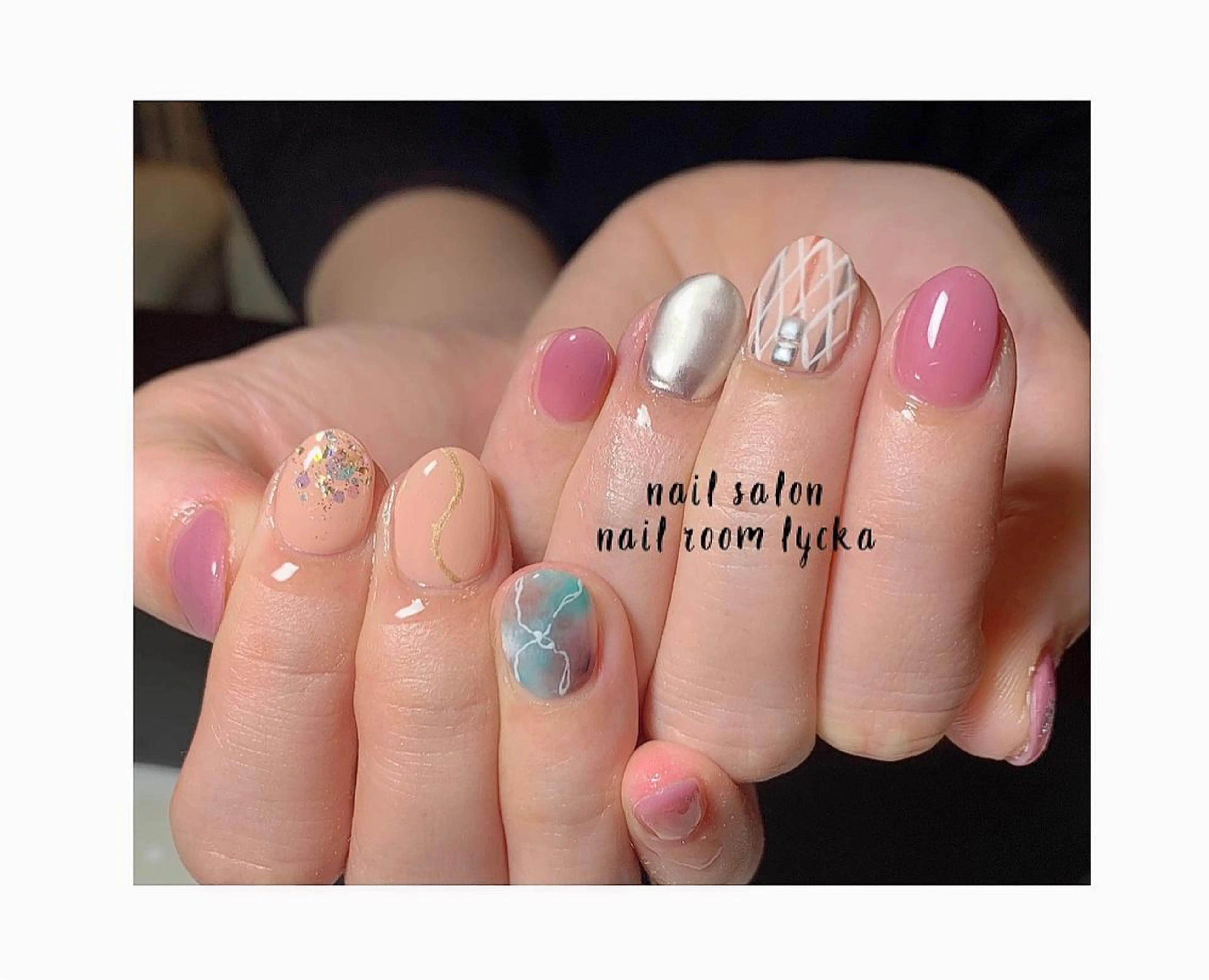 ネイル ジェルネイル ニュアンスネイル パラジェル 春ネイル 夏ネイル ﾈｲﾙﾙｰﾑﾘｯｶ 𝐦𝐚𝐲𝐮のネイルデザイン