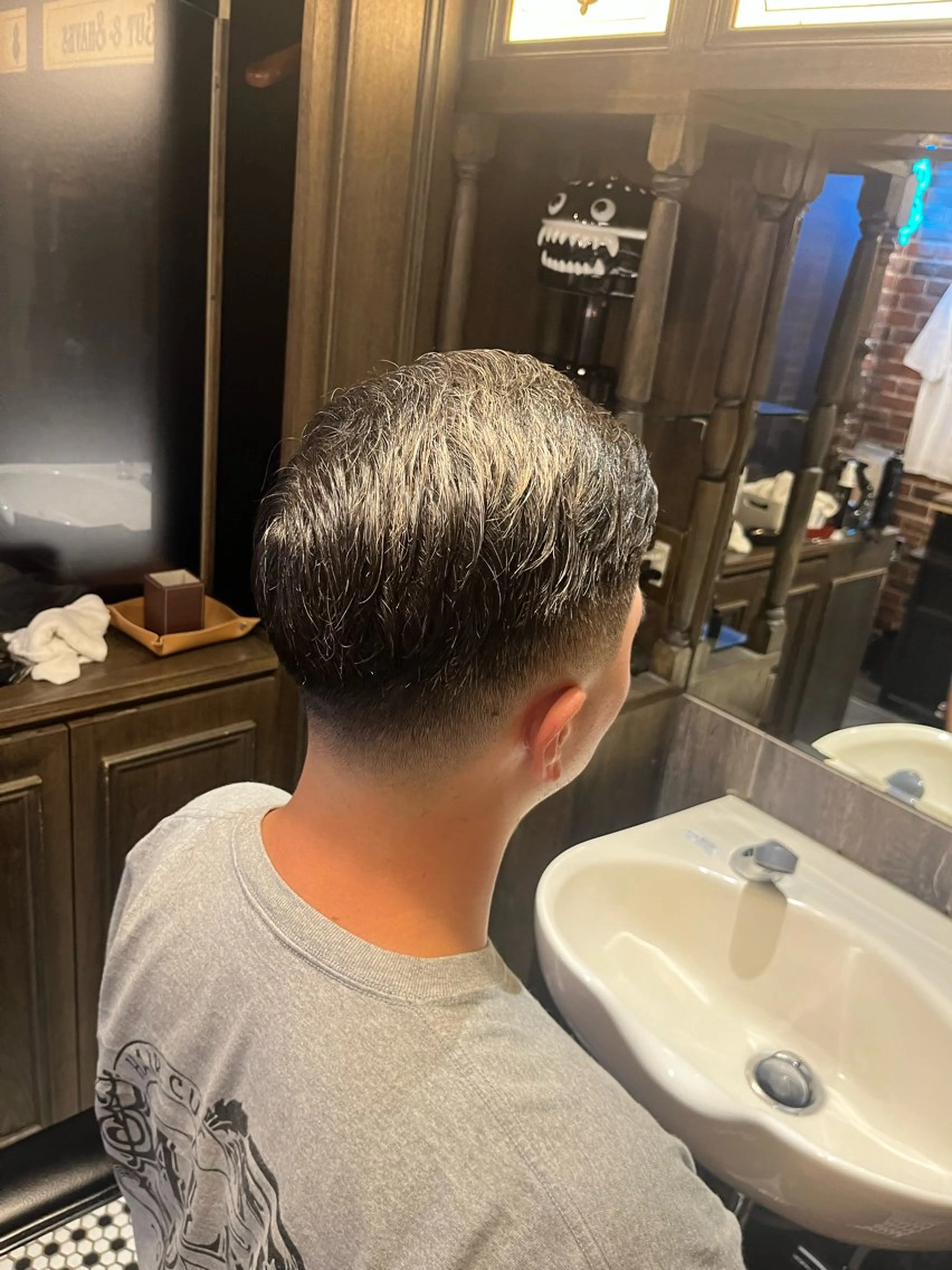 ショート メンズ フェードカット 佐藤 稜大のヘアスタイル