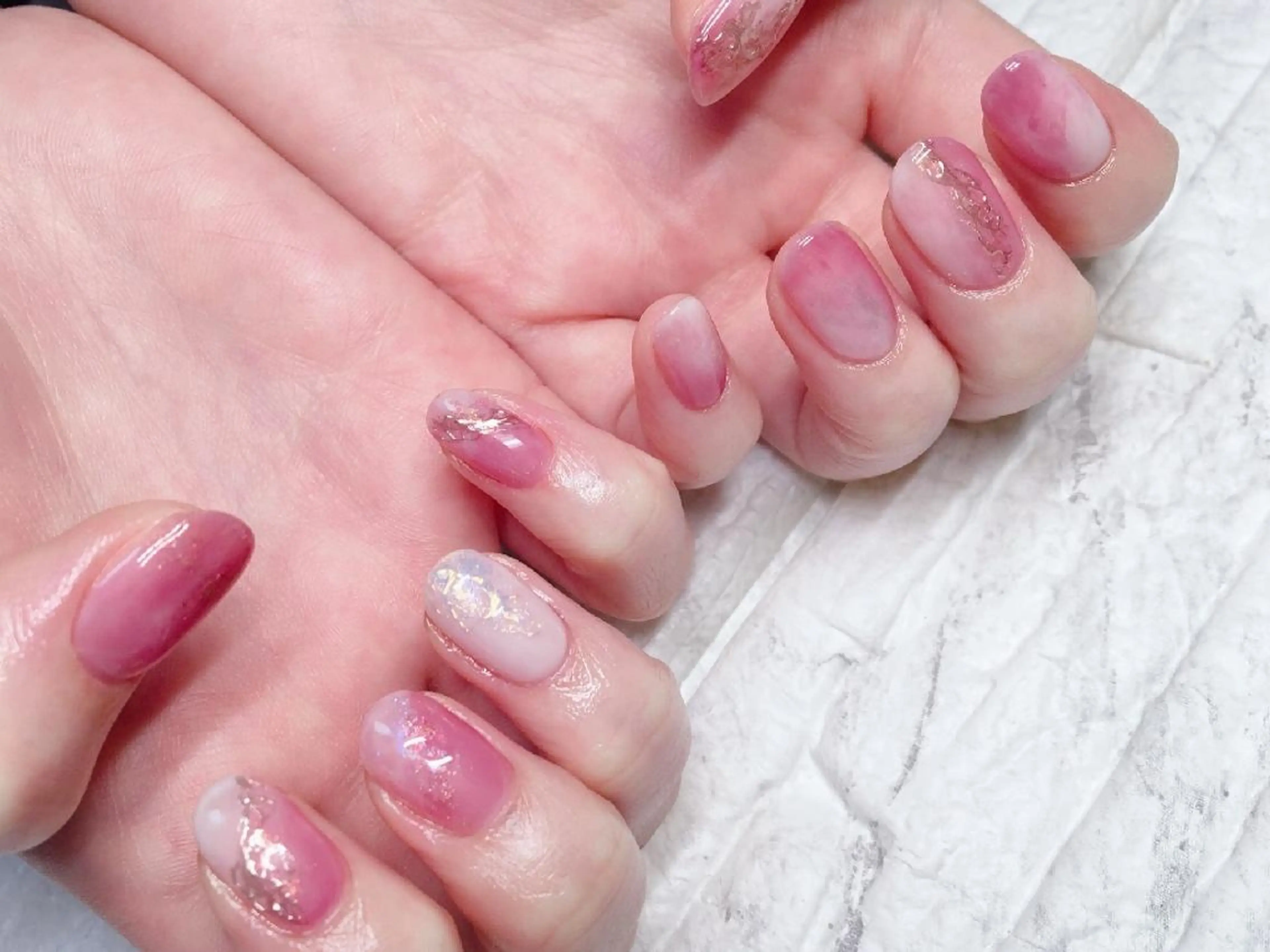 【お持ち込みネイル】【ニュアンスネイル】他店オフありの写真