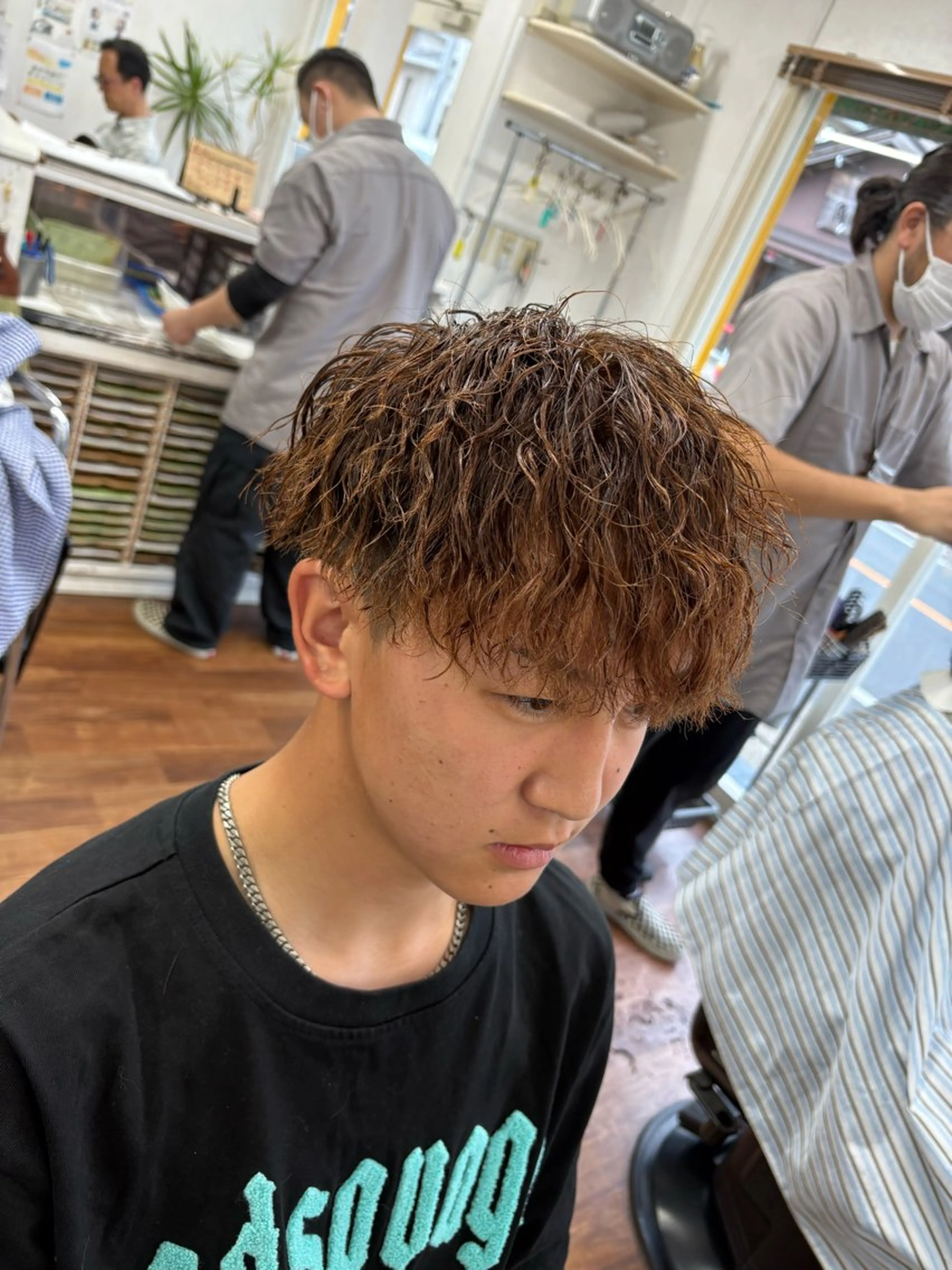 パーマ メンズ メンズパーマ 理容室レオン所属・町田 尚樹のヘアスタイル