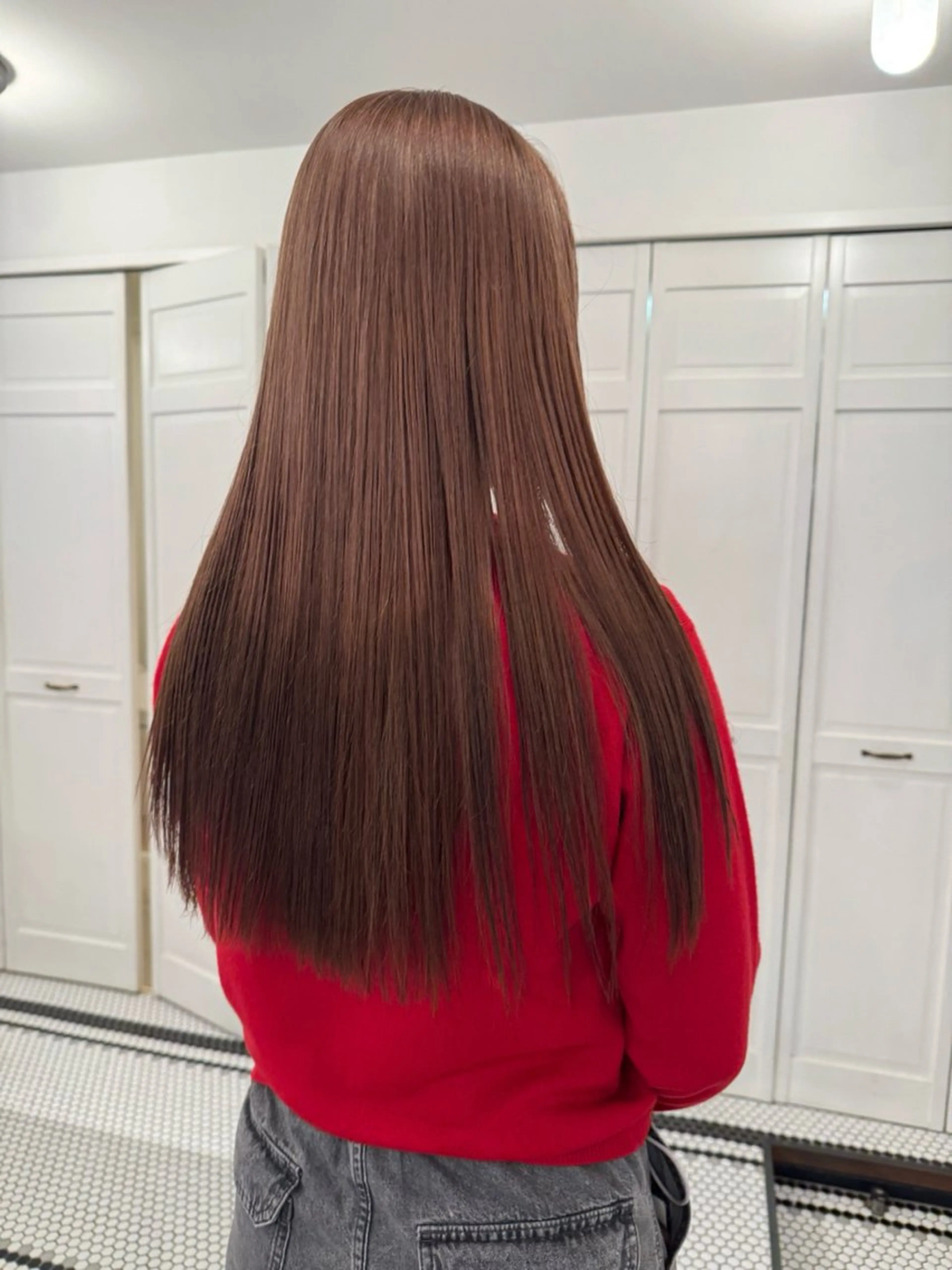 カラー ヘアカラー ブリーチカラー🎀 韓国風/寺門美優のヘアスタイル