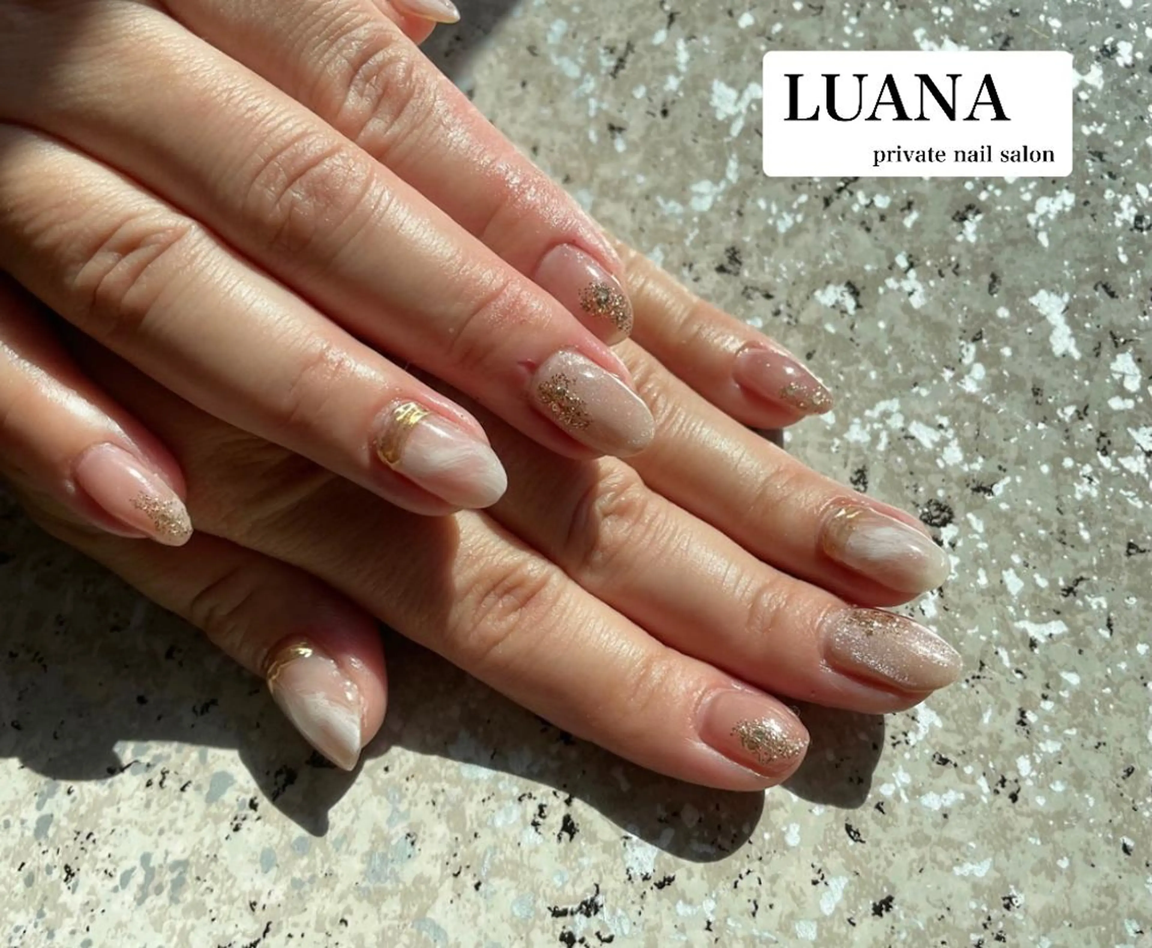 ネイル フラワーネイル フレンチネイル マットネイル ミラーネイル ニュアンスネイル ルアナ プライベートサロンのネイルデザイン