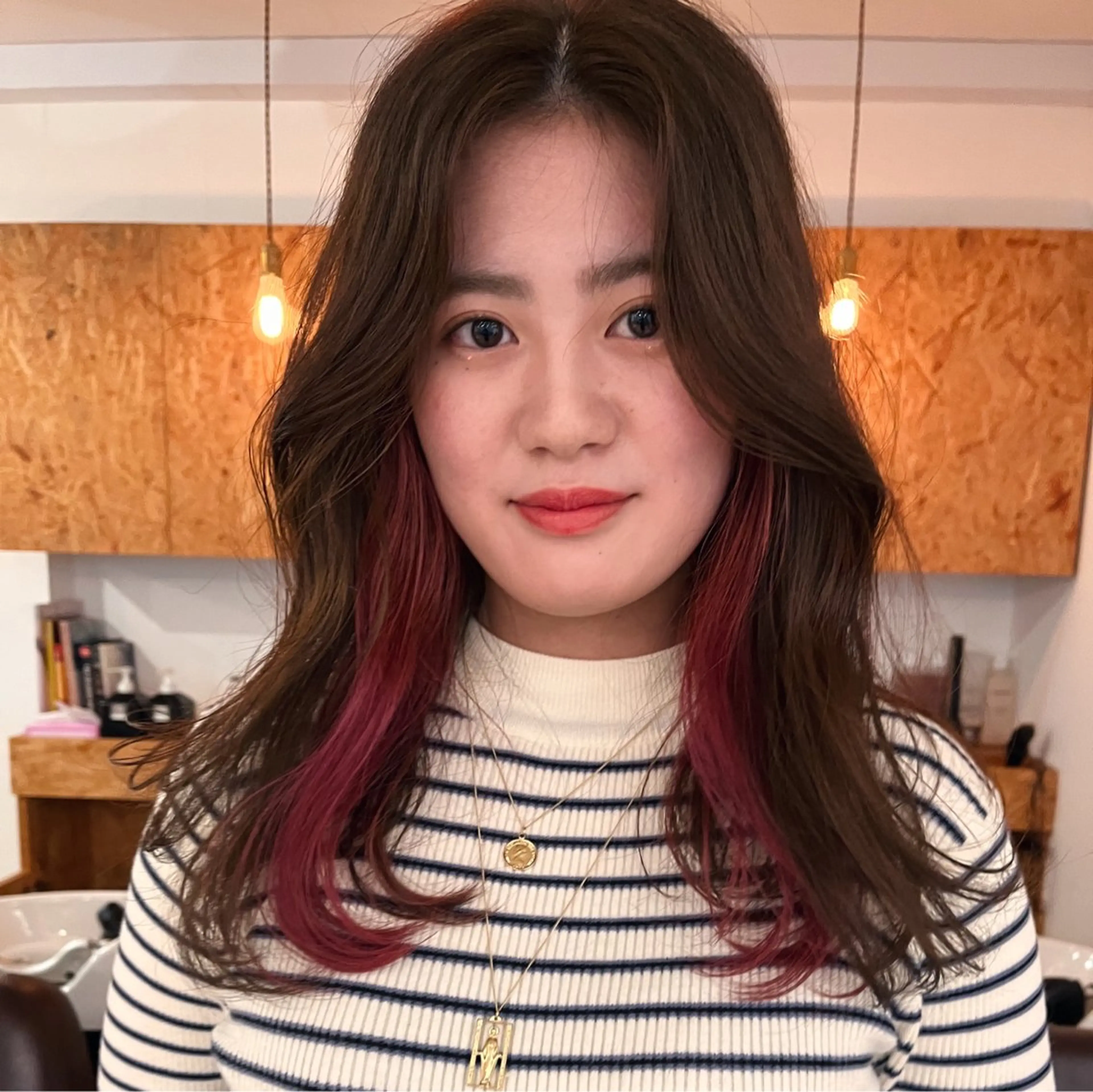 🧚♀️ポイントカラー🧚♀️(既にブリーチしてるところにオンカラー)➕ライトトリートメント💡の写真