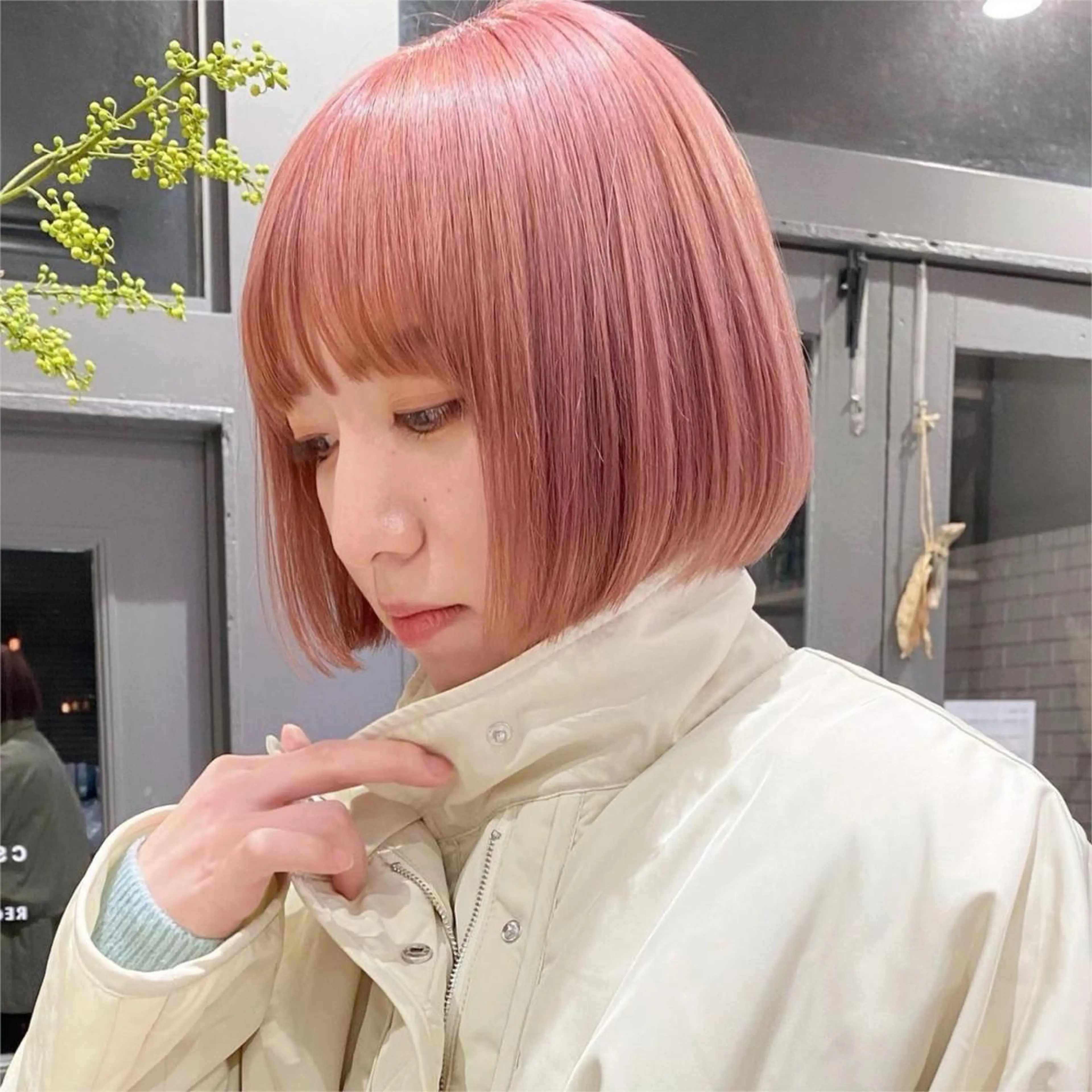 ショート カラー cie所属・ボブ/ミニボブ 透明感カラーkadoのヘアスタイル