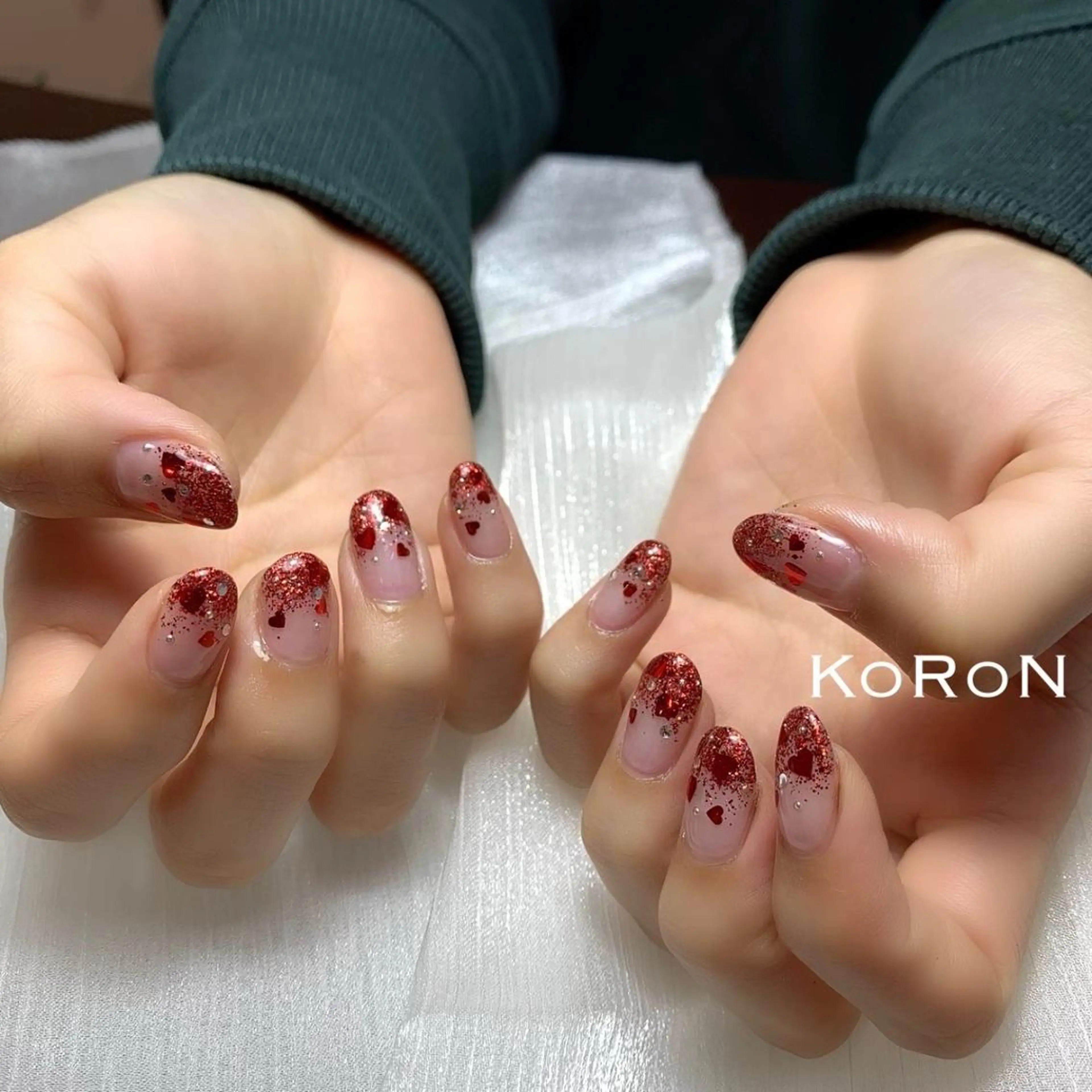 ネイル ハート 自宅サロン鎌倉 KORONのネイルデザイン