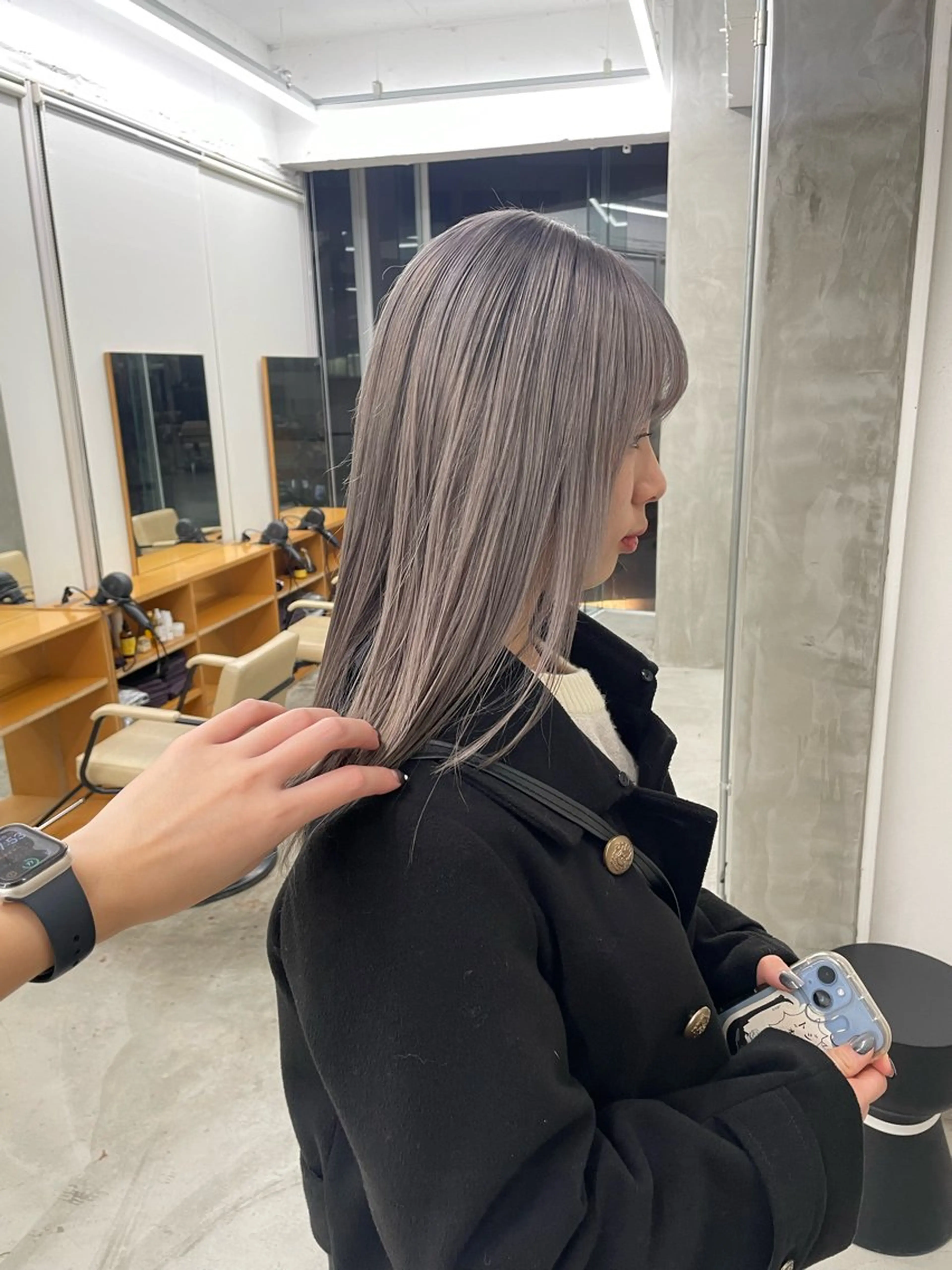 カラー ラベンダーカラー シルバー ハイトーン/レイヤー 🌸さくらのヘアスタイル