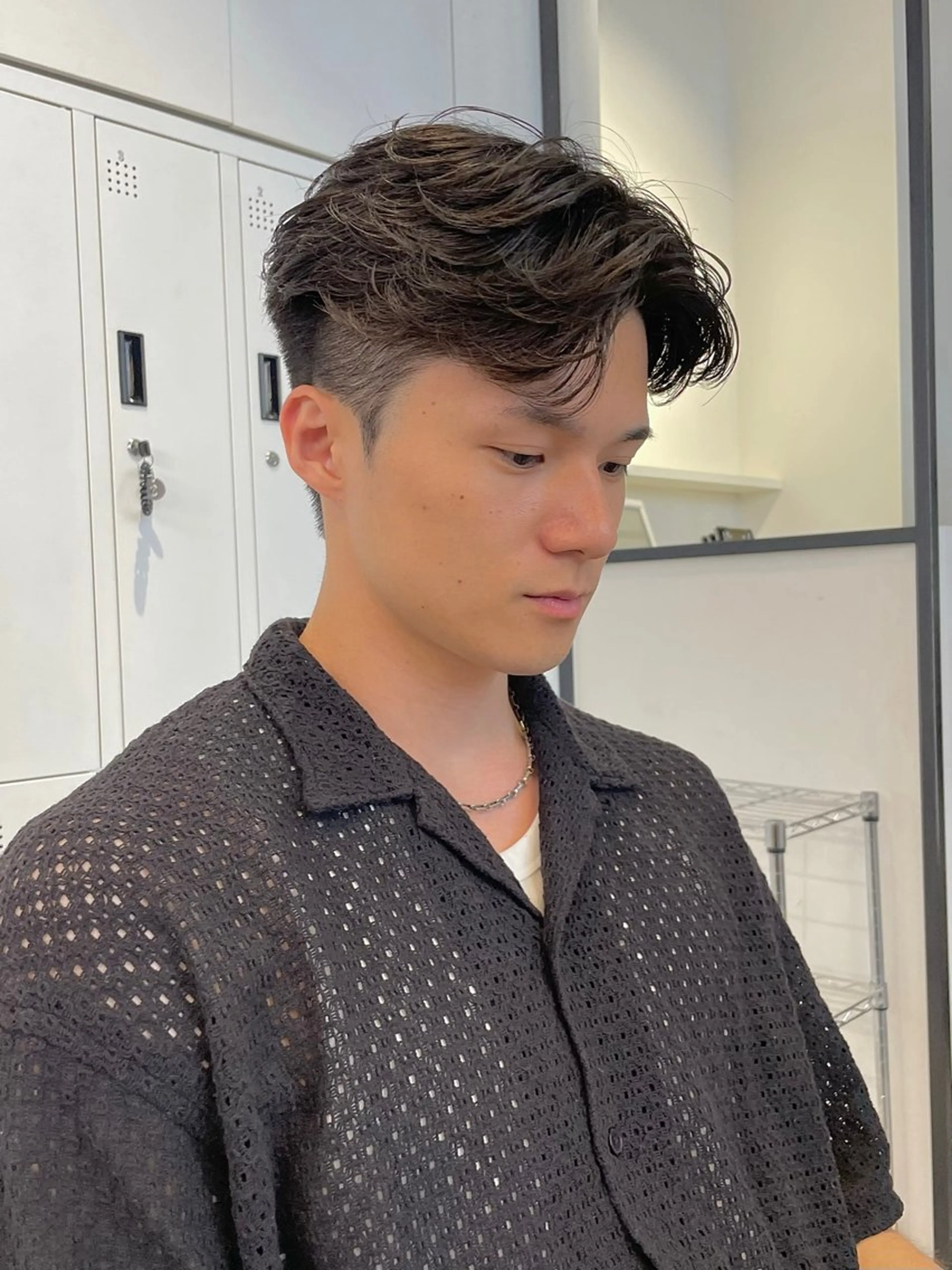 ショート パーマ メンズ カット パーマ 🇰🇷カルマパーマ kaito🇰🇷のヘアスタイル