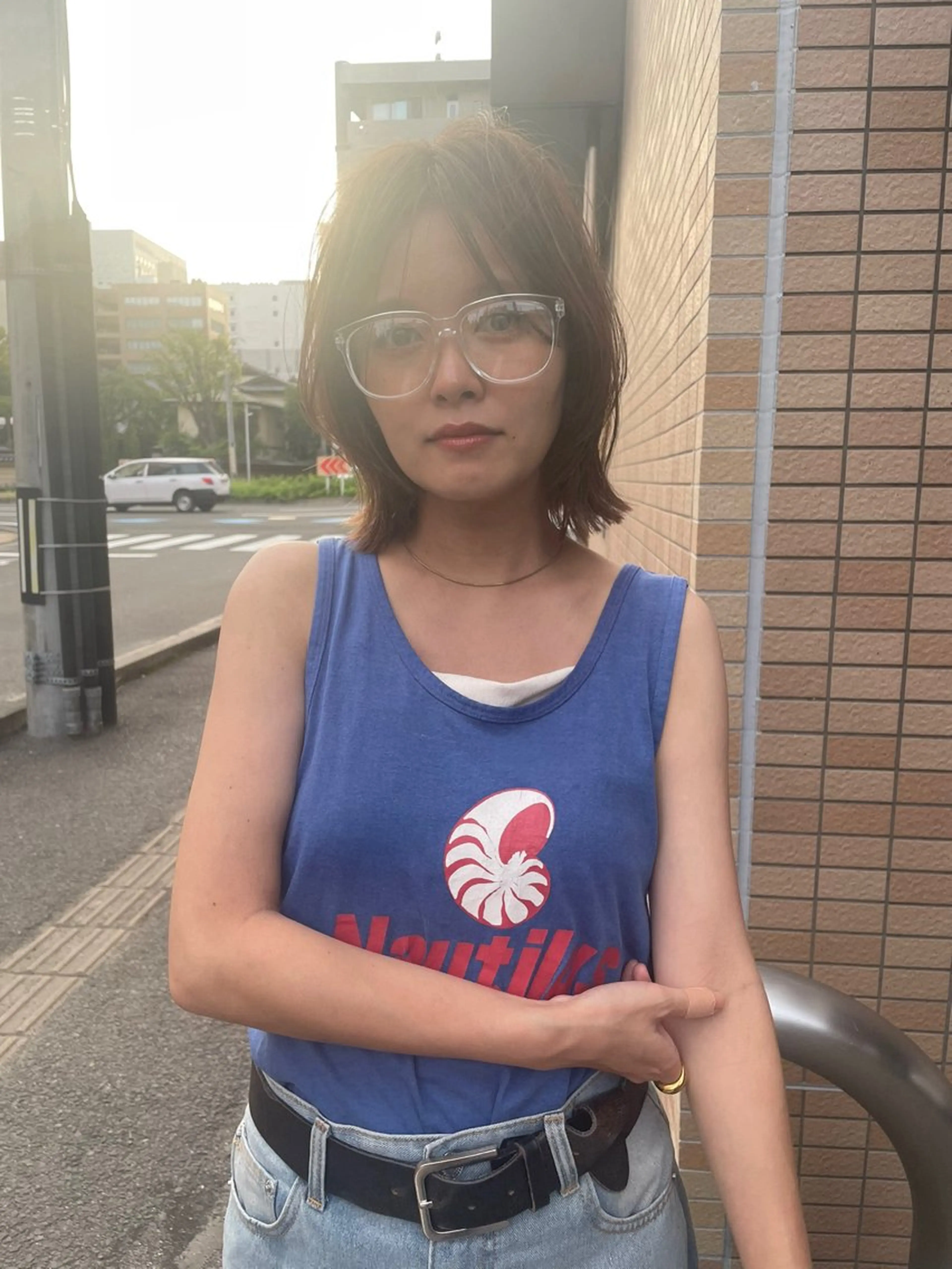 ミディアム カラー カット ヘアカラー トリートメント Basis 田口豪司のヘアスタイル