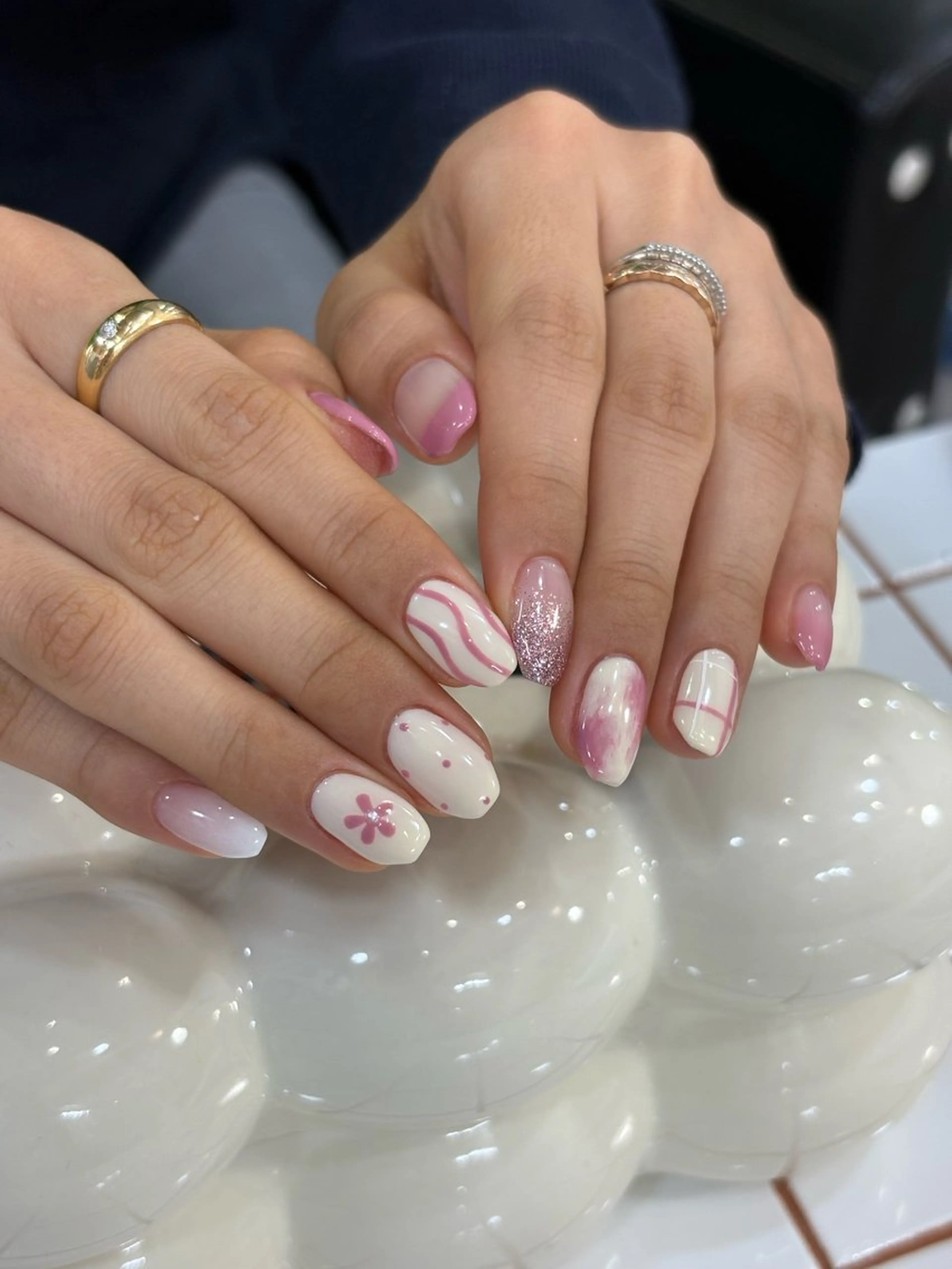 🌟3/15まで!限定価格🌷春先取り10本アートネイル⸝·⸝⋆꙳ウォーターケア♡⃜パラジェル使用の写真