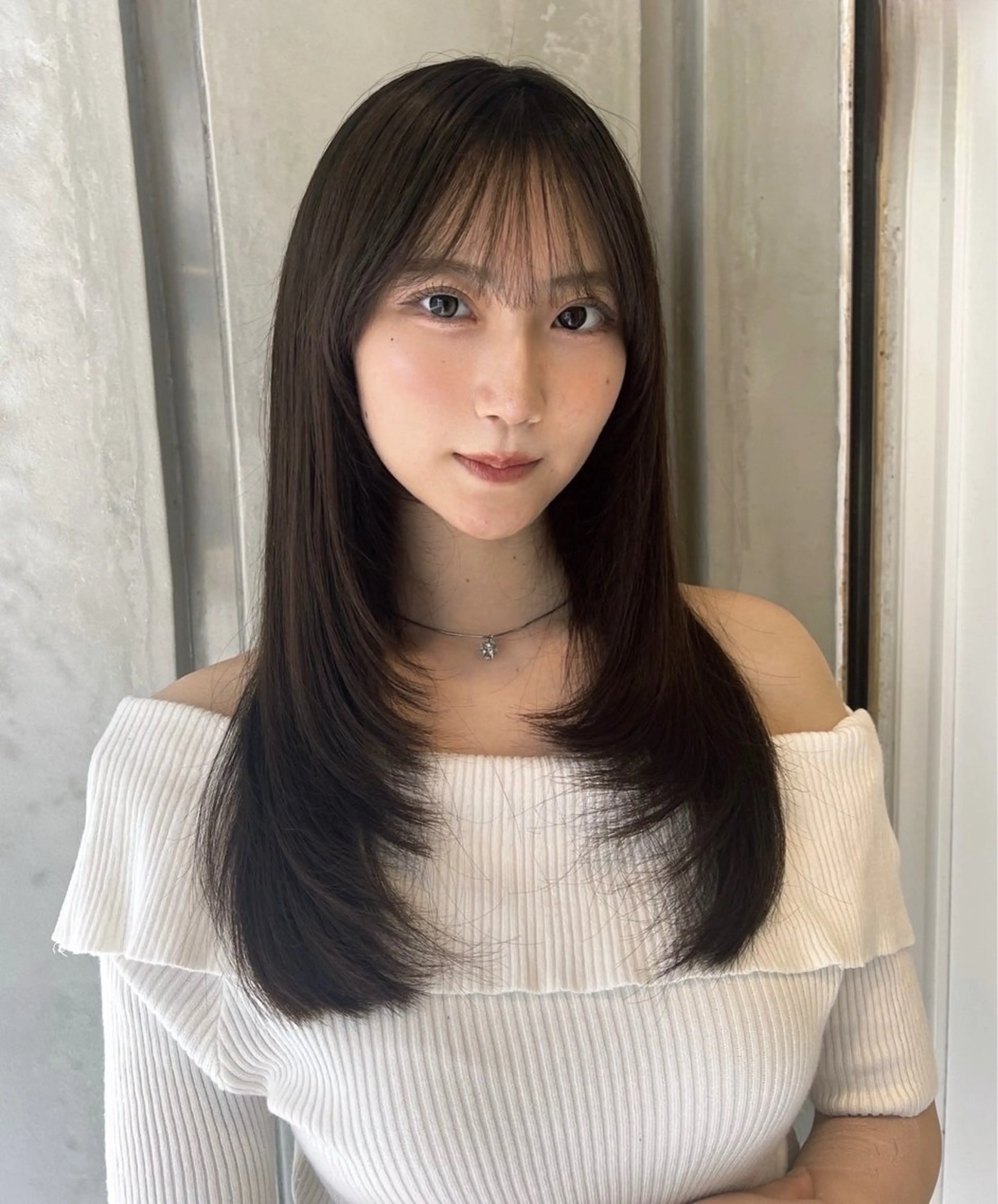 ミディアム カラー 顔まわりレイヤー レイヤーカット カット ヘアカラー トリートメント 💎透明感カラー特化 💎TAISEIのヘアスタイル