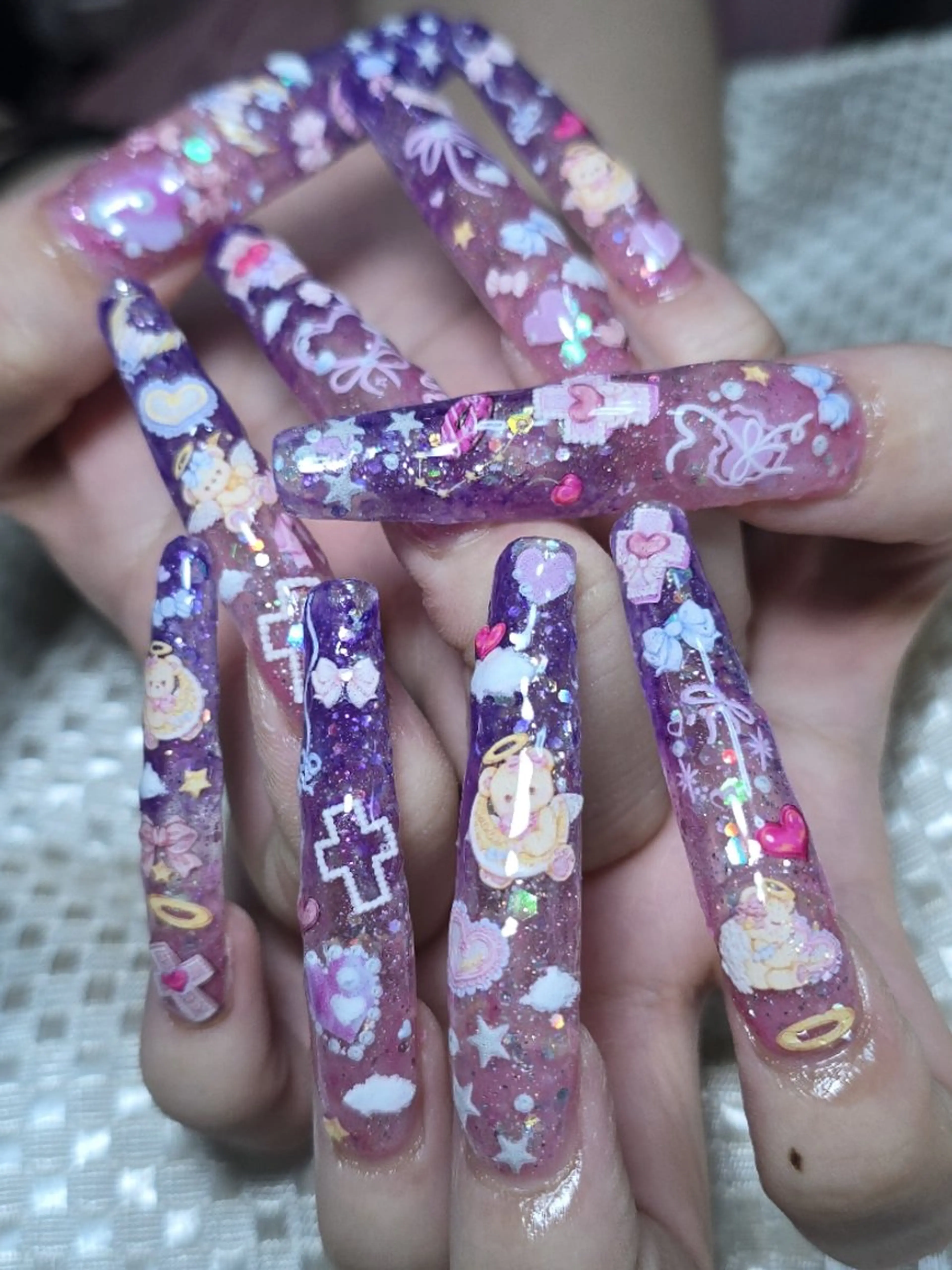 ネイル ロングネイル 持ち込み スーパーロングネイル もるみちゅ nail‪＆ジャグアのネイルデザイン