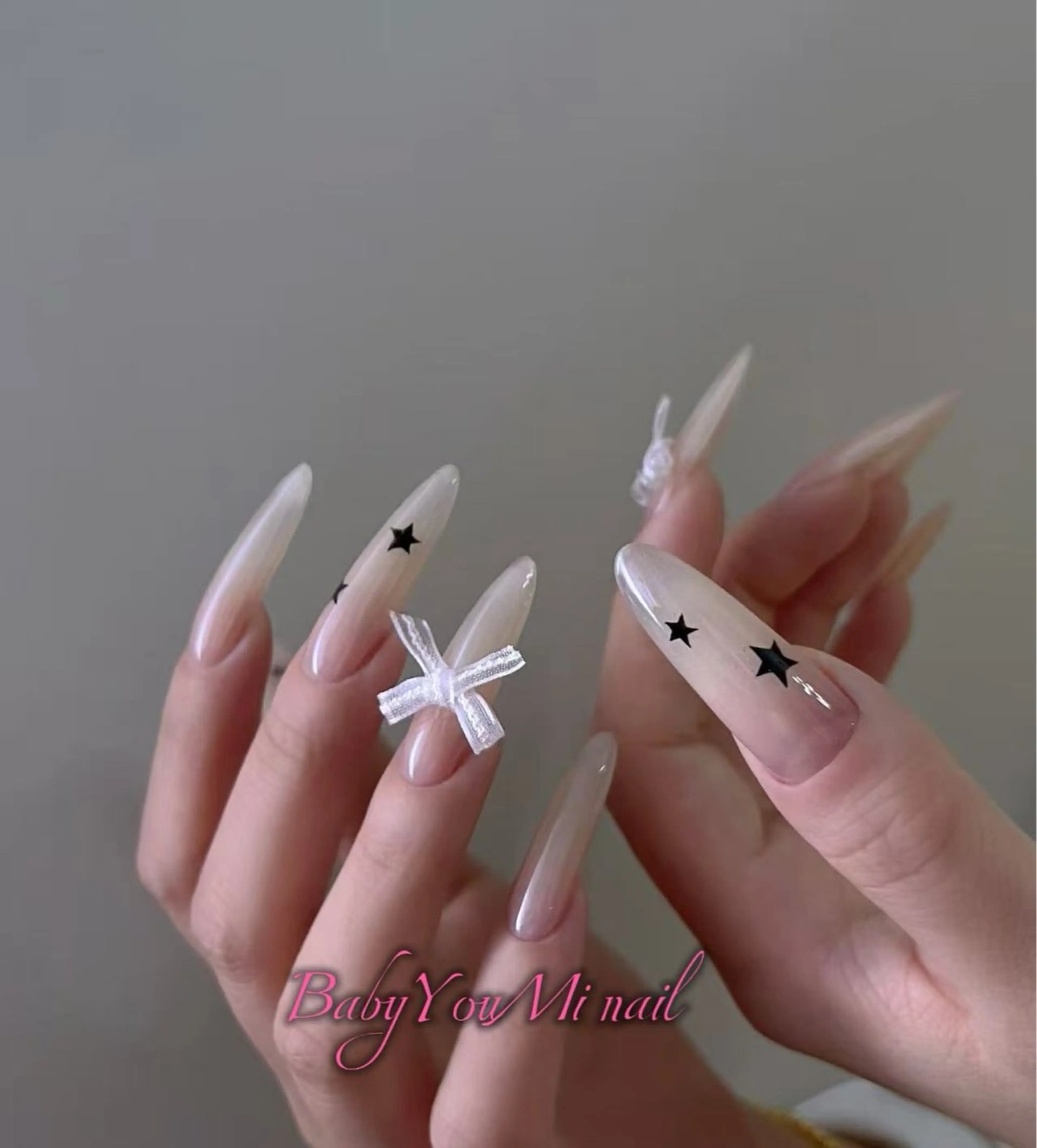 ネイル オーロラネイル フラワーネイル フットネイル フレンチネイル ジェルネイル ハンドネイル BabyYouMi nailのネイルデザイン