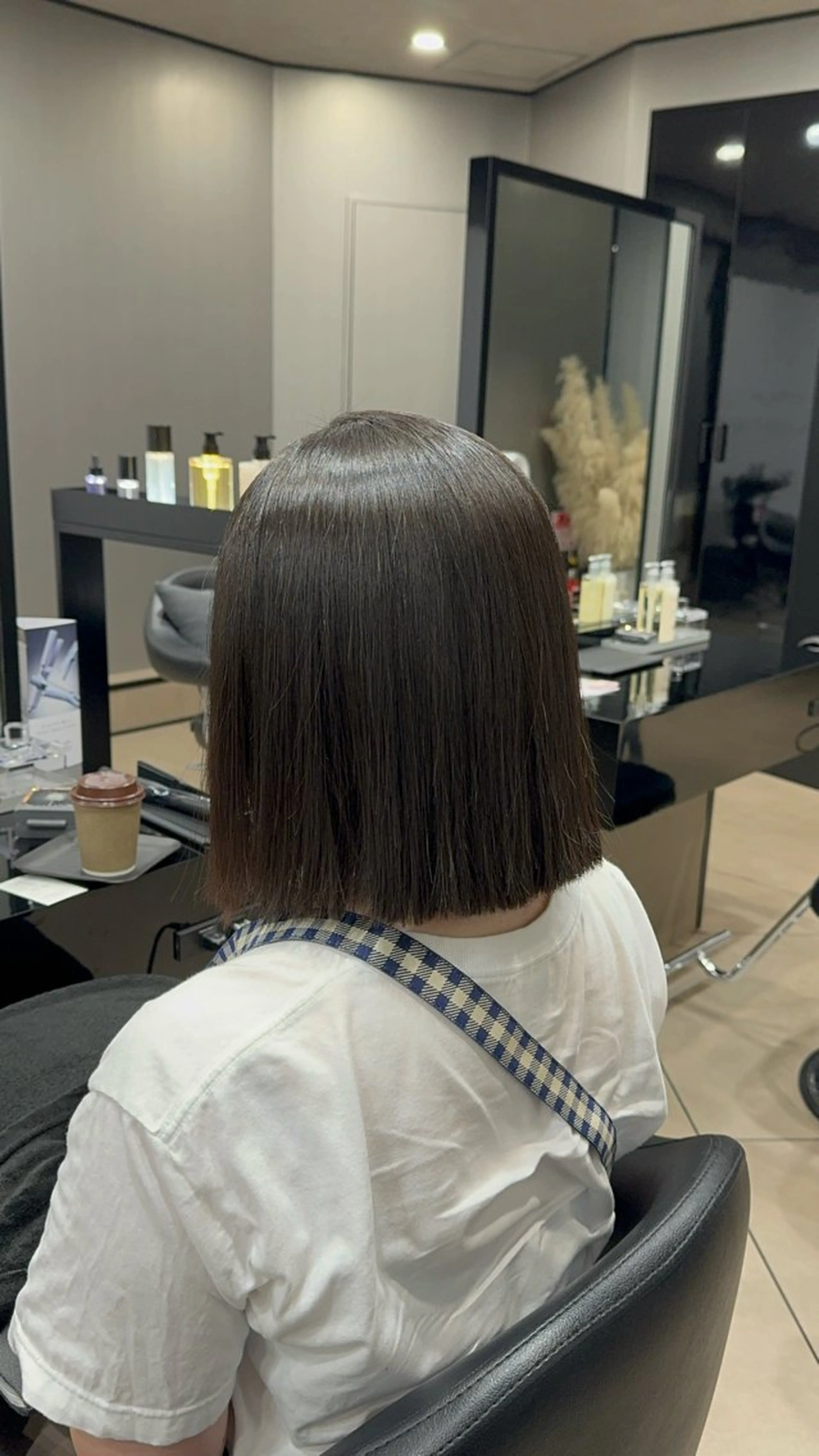 ミディアム ヘアカラー 池田 龍生のヘアスタイル