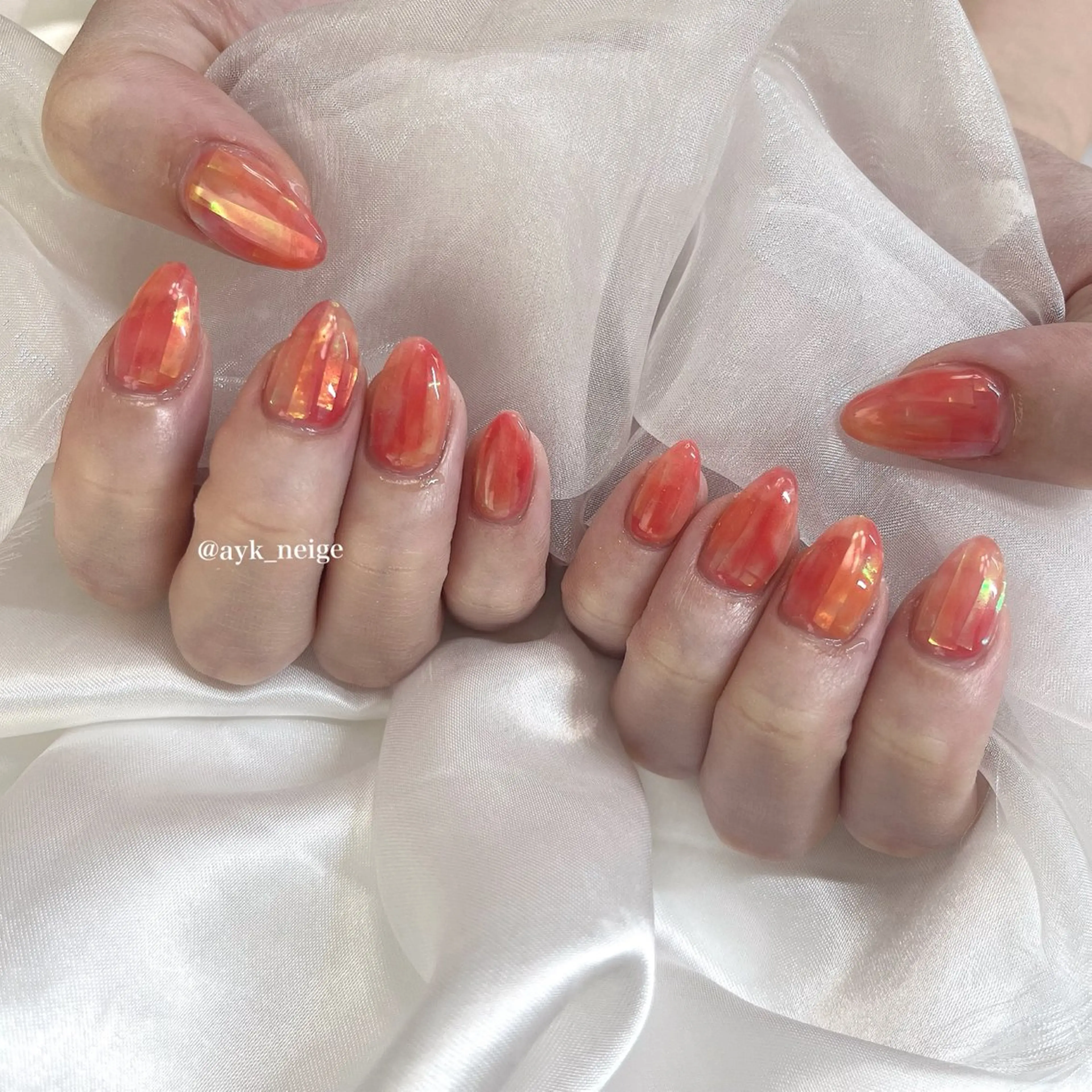 ネイル フットネイル キラキラネイル 韓国ネイル リボン シンプルネイル n'eige nail所属・大谷 綾香のネイルデザイン