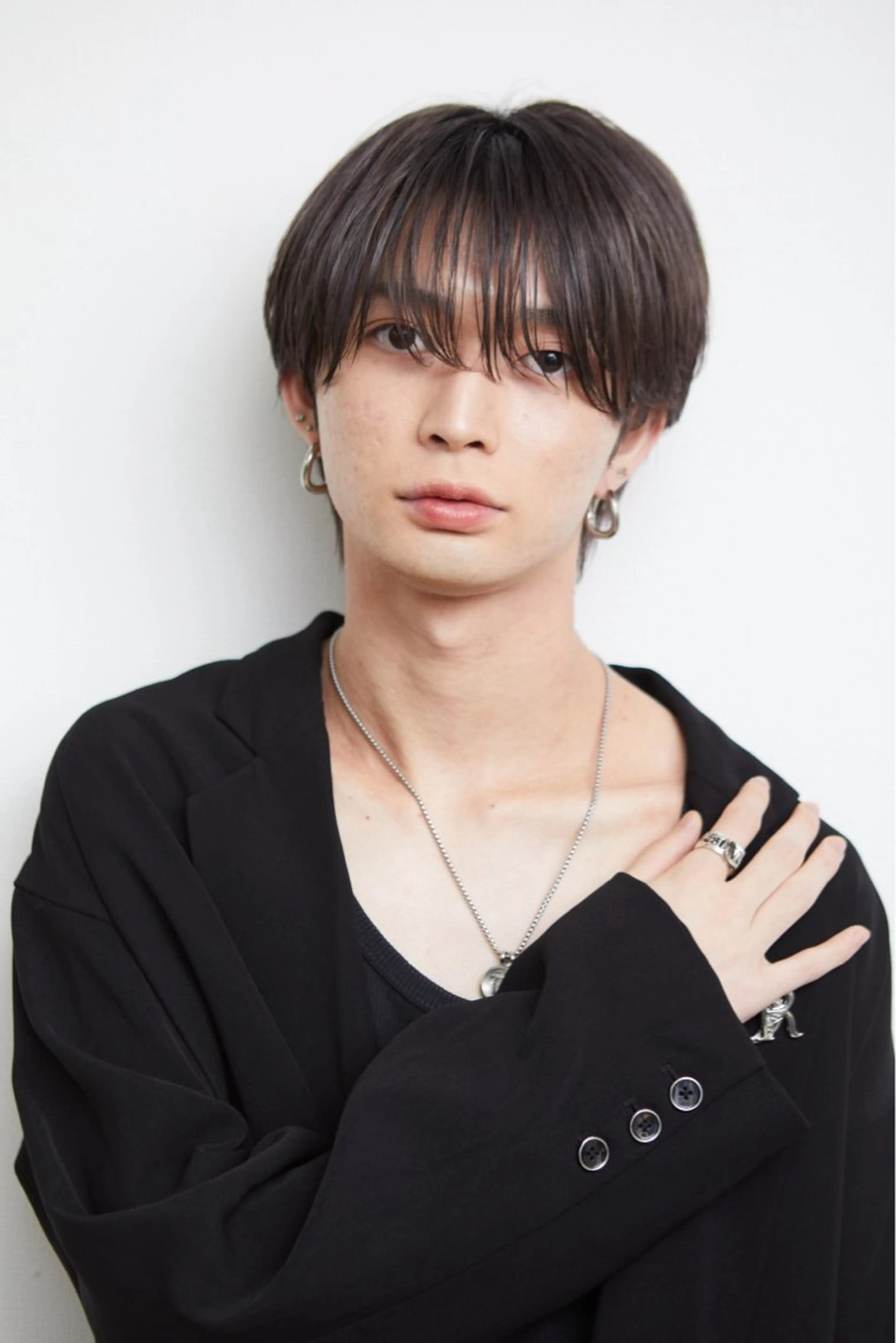 ショート カラー メンズ くせ毛 縮毛矯正 メンズ専門店 店長 小柳 裕夢のヘアスタイル