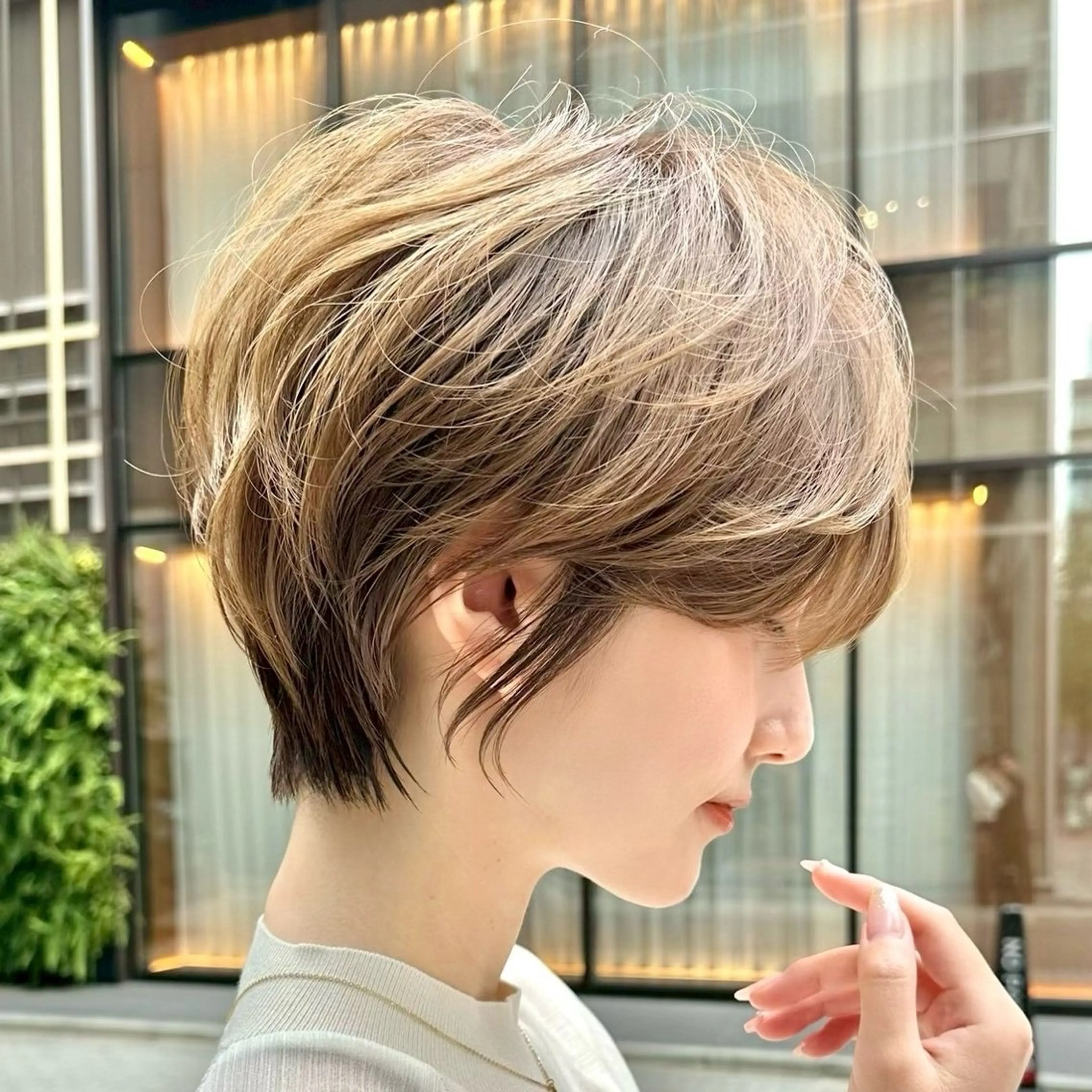 似合わせショートカット+ダブルカラー🩵の写真