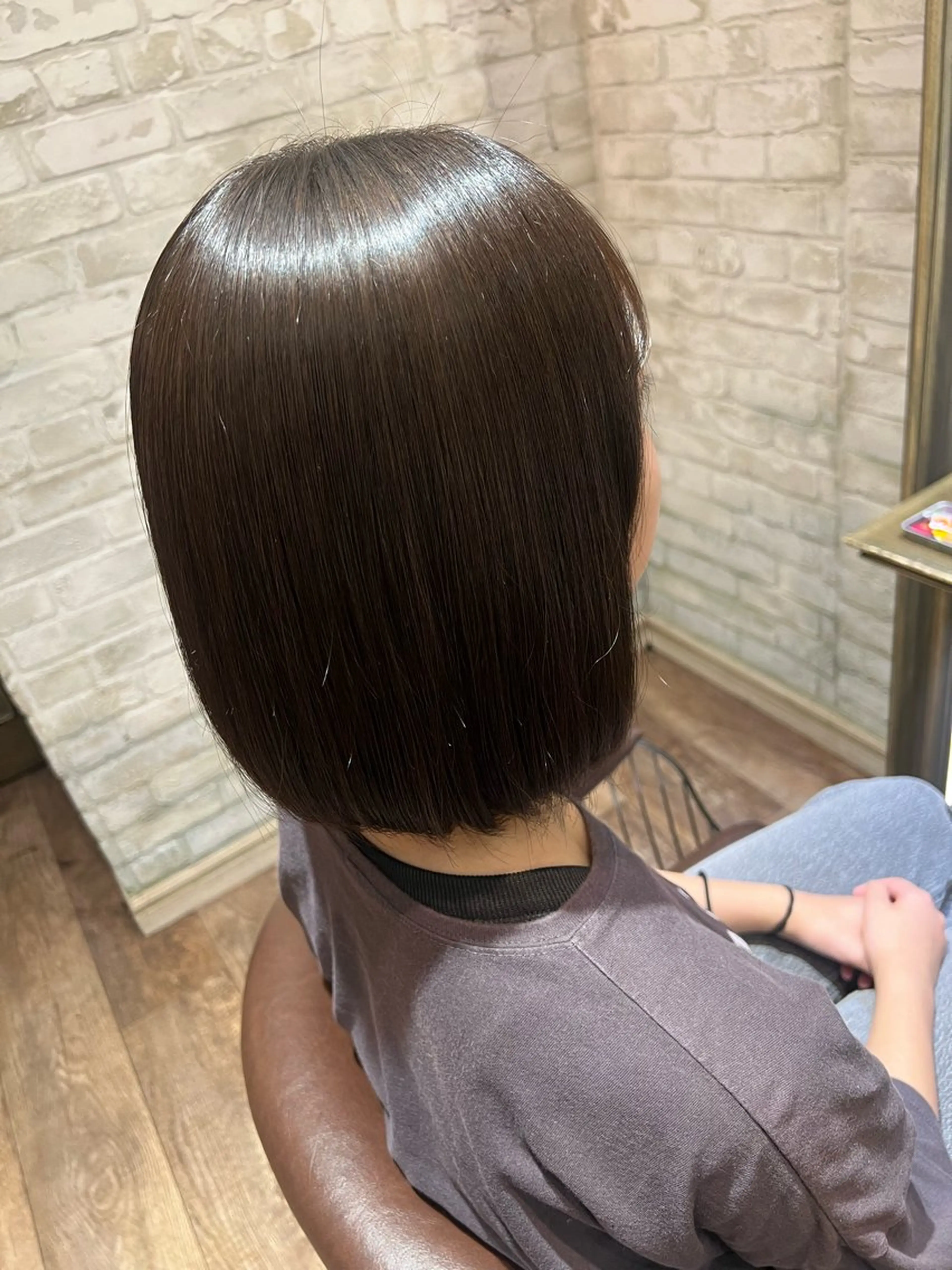 ミディアム 縮毛矯正 カット cloe仙台🌈 ヨネザワ アレンのヘアスタイル