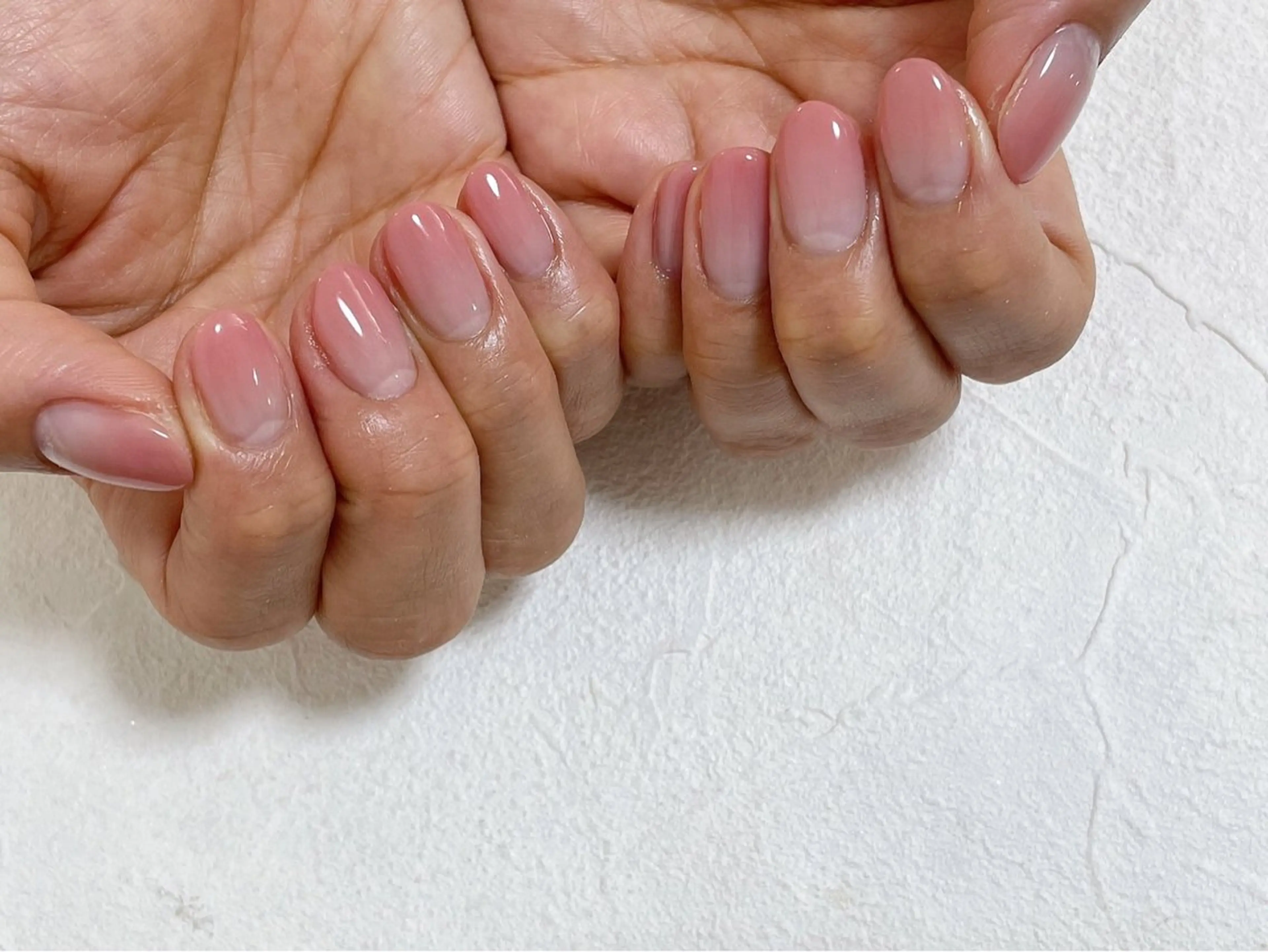 ネイル オーロラネイル フットネイル フレンチネイル ジェルネイル グラデーション Mogu nail 二子玉川のネイルデザイン