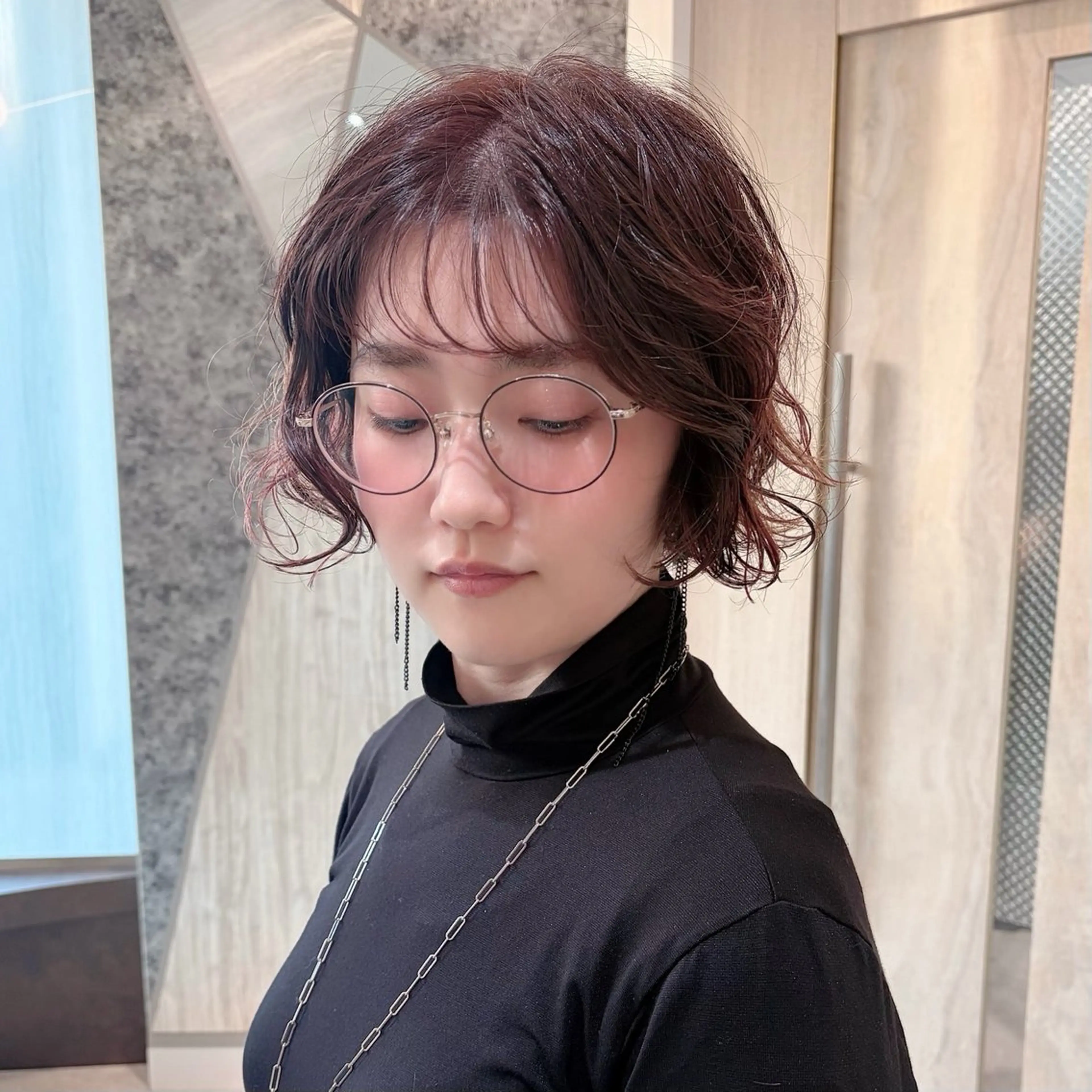 ショート カット パーマ foto所属・𝐁𝐋𝐔𝐄𝐓 /カット特化/新宿のヘアスタイル