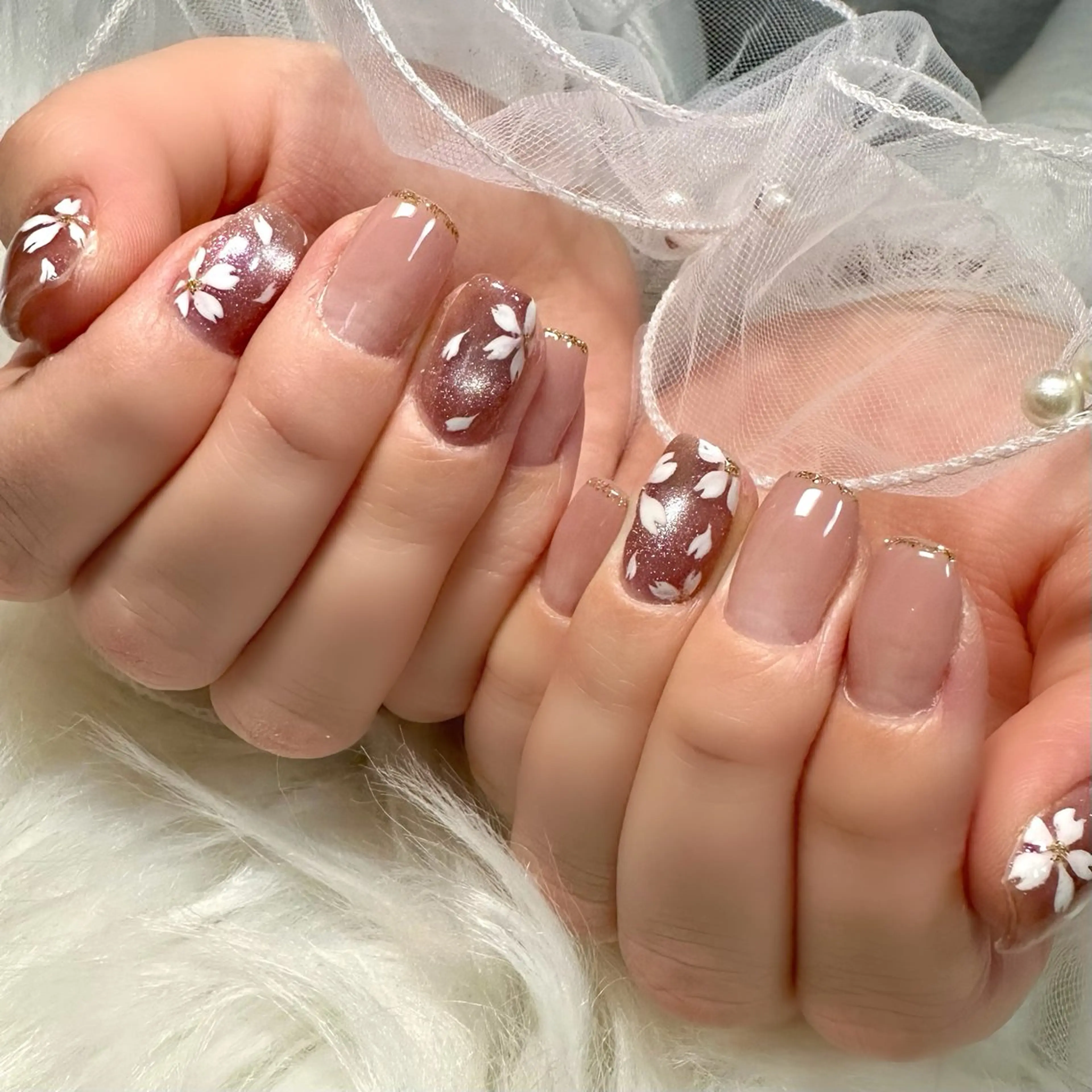 ネイル アートネイル 桜ネイル Oshiiro nail所属・Oshiiro nailのネイルデザイン