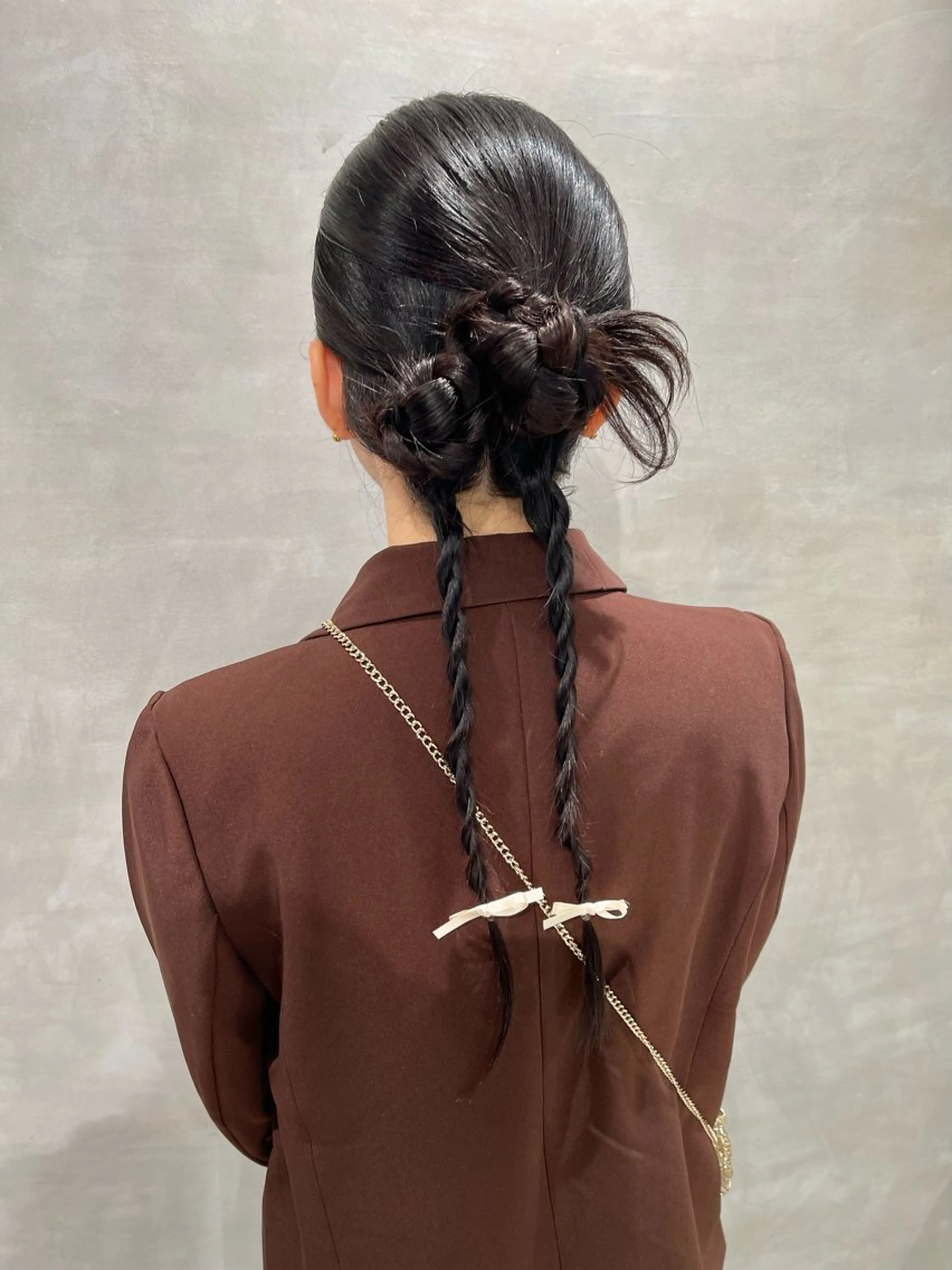 ヘアアレンジ ポニーテール 結婚式・ブライダル 卒業式のヘアスタイル ヘアセット charm《銀座》 ヘアセット/縮毛矯正のヘアスタイル