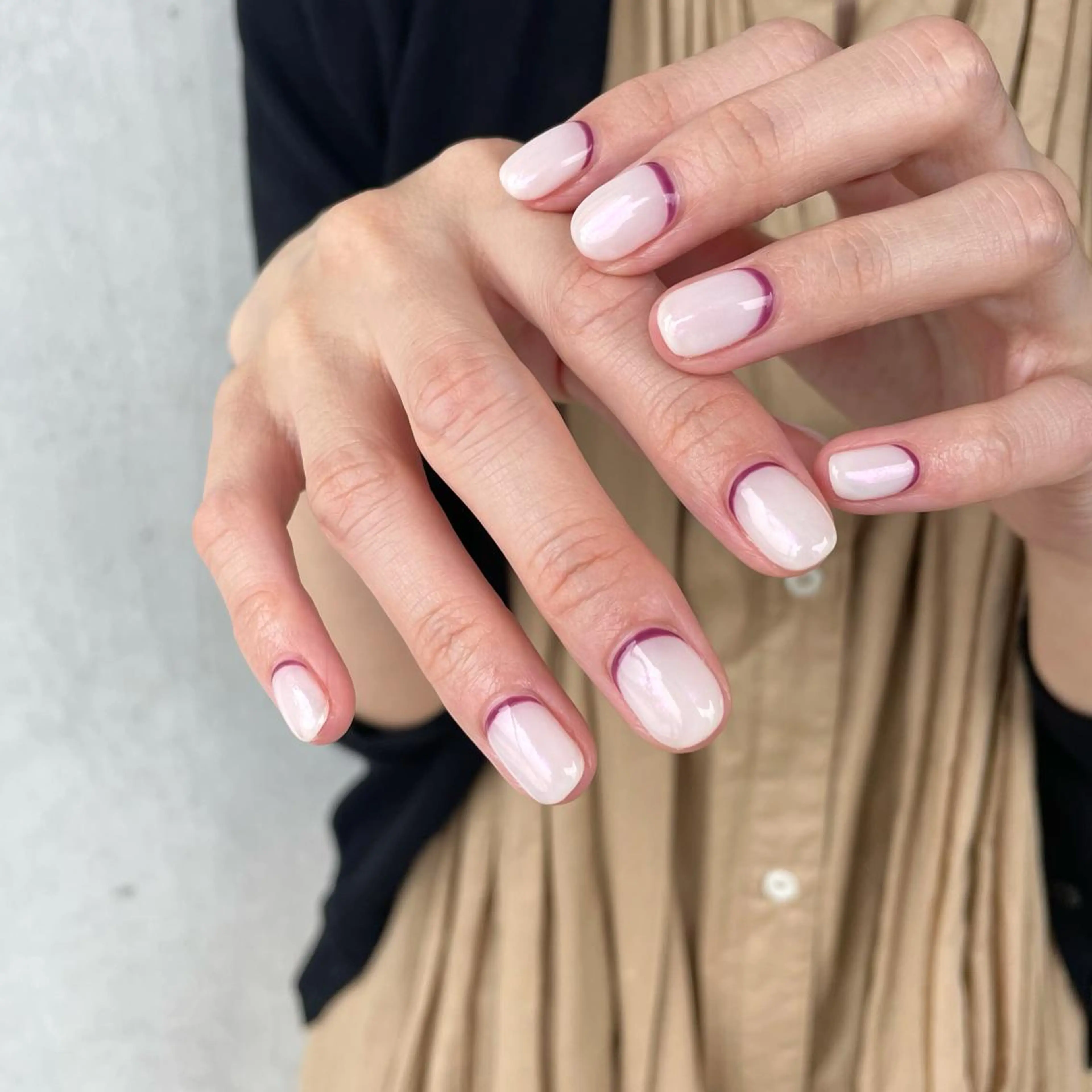 ネイル フレンチネイル twoo______ miyuのネイルデザイン