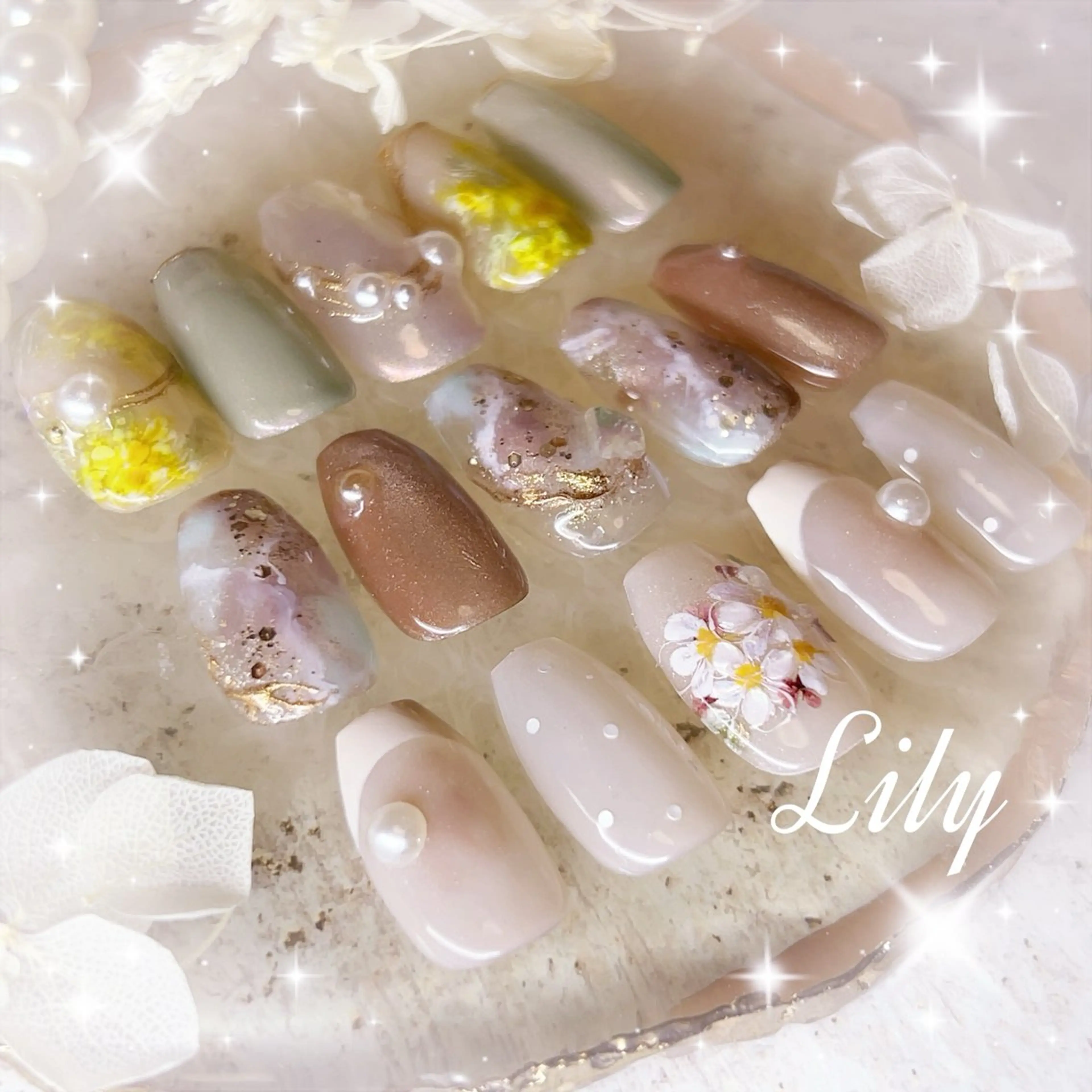 【再来】定額¥9000コース(30種)新規ジェルオフ無料　※再来、他店オフ別途¥2200の写真