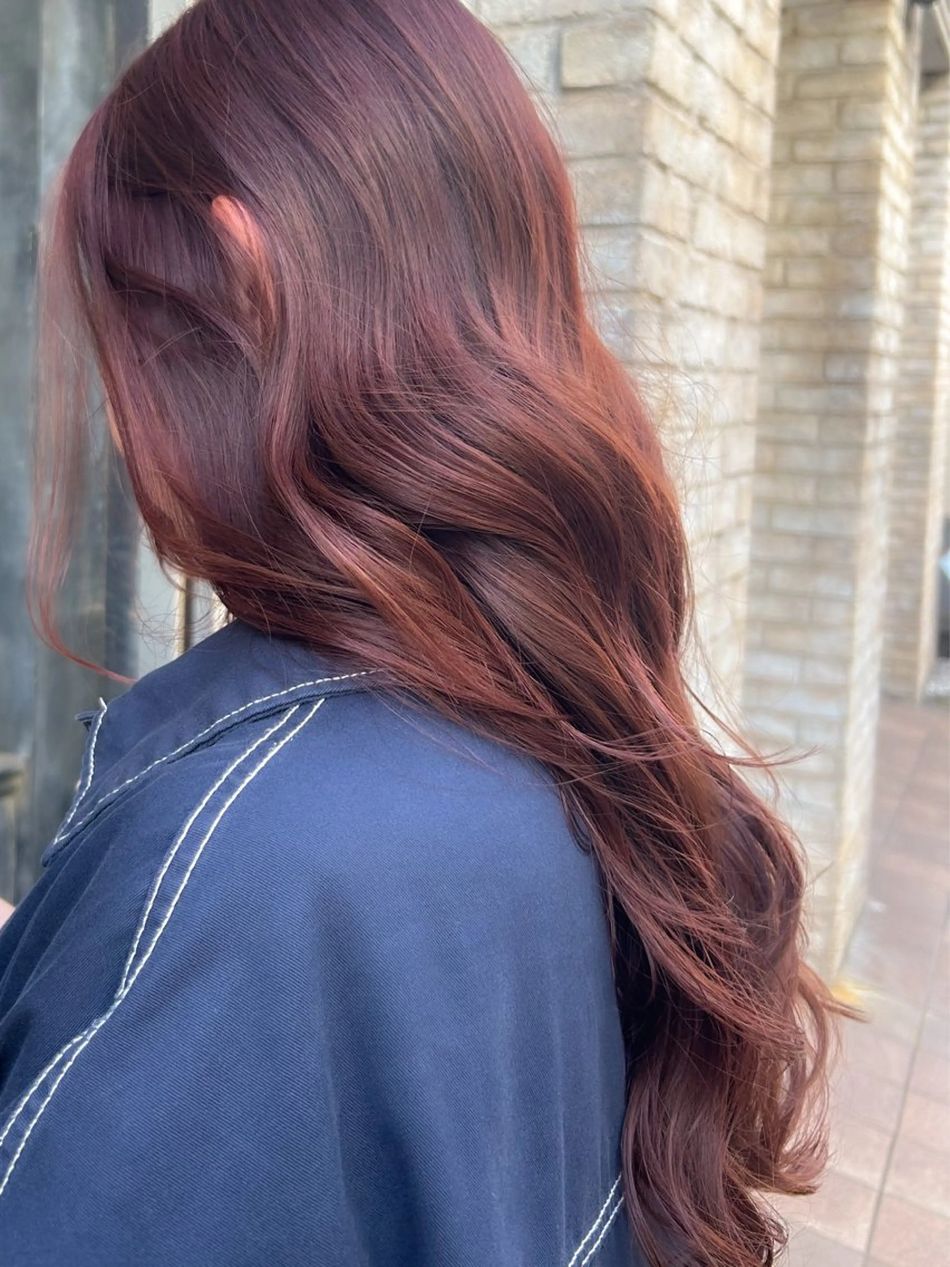 ロング カラー ブリーチ ブラウンカラー 🪼宮当 亜海🪼のヘアスタイル