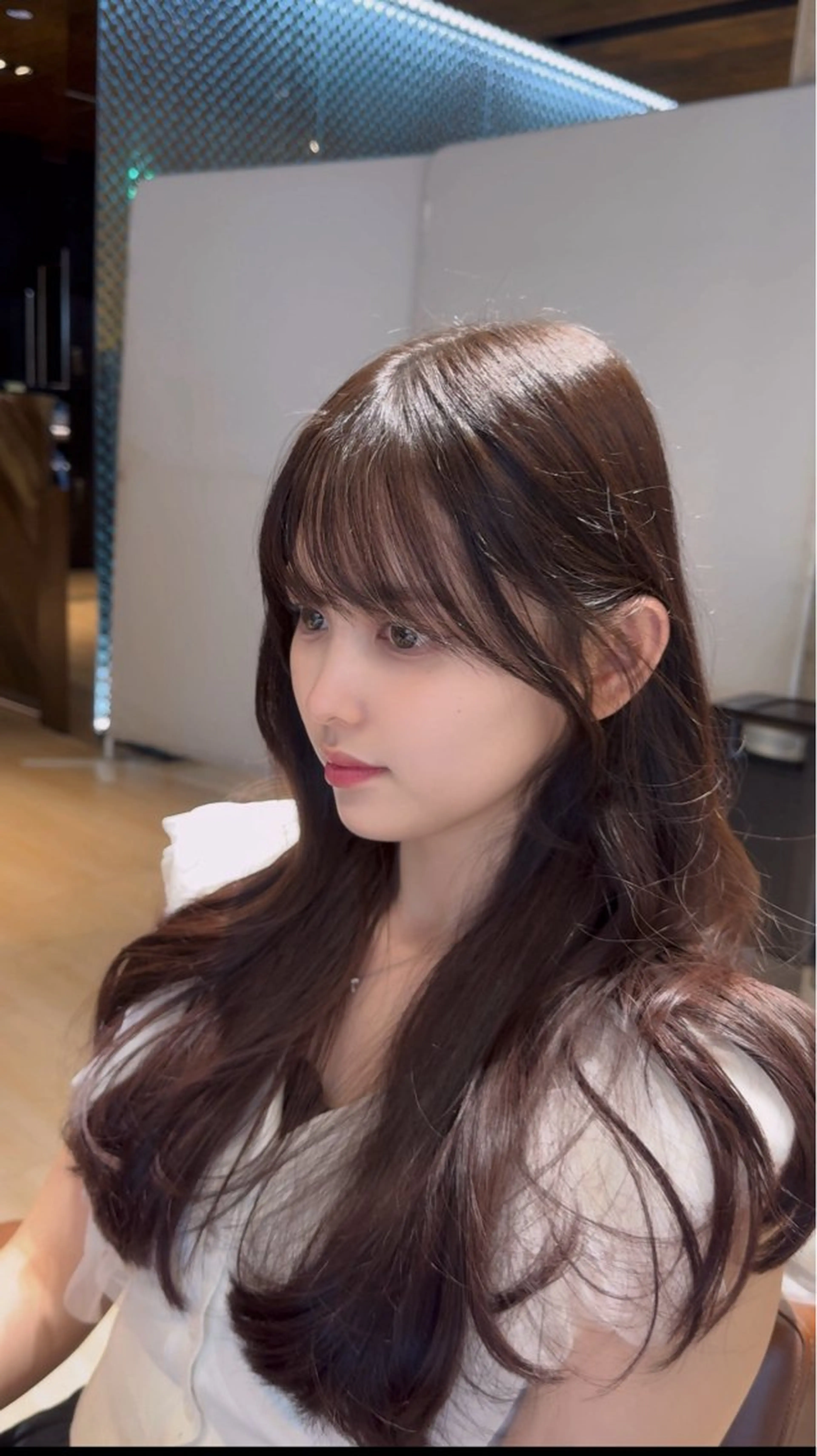 ミディアム カラー ヘアアレンジ 最小顔周り&レイヤー 特化/池袋/kokiのヘアスタイル