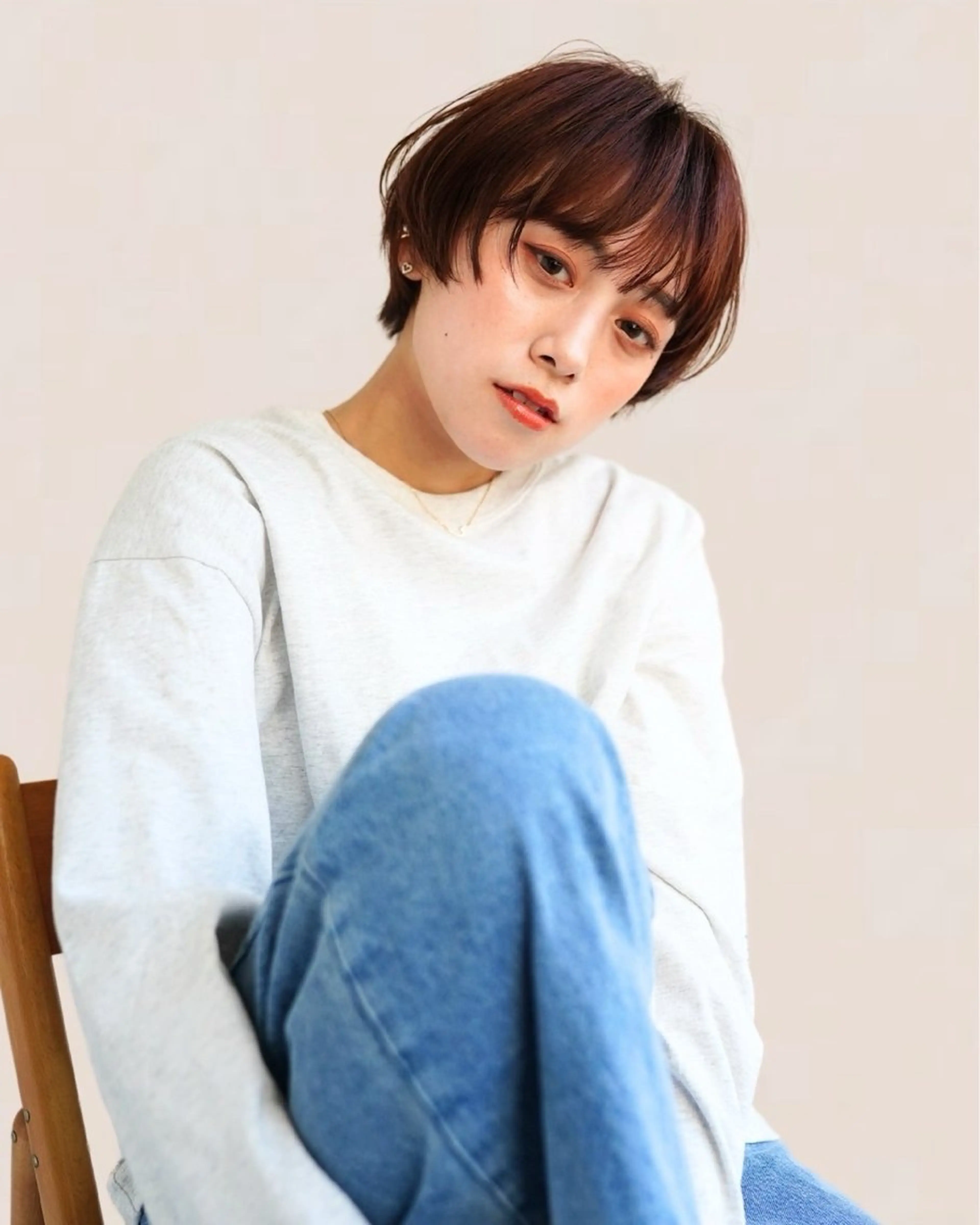 ショート カラー 銀座⚜️【脱白髪染め 美髪矯正】トグチのヘアスタイル