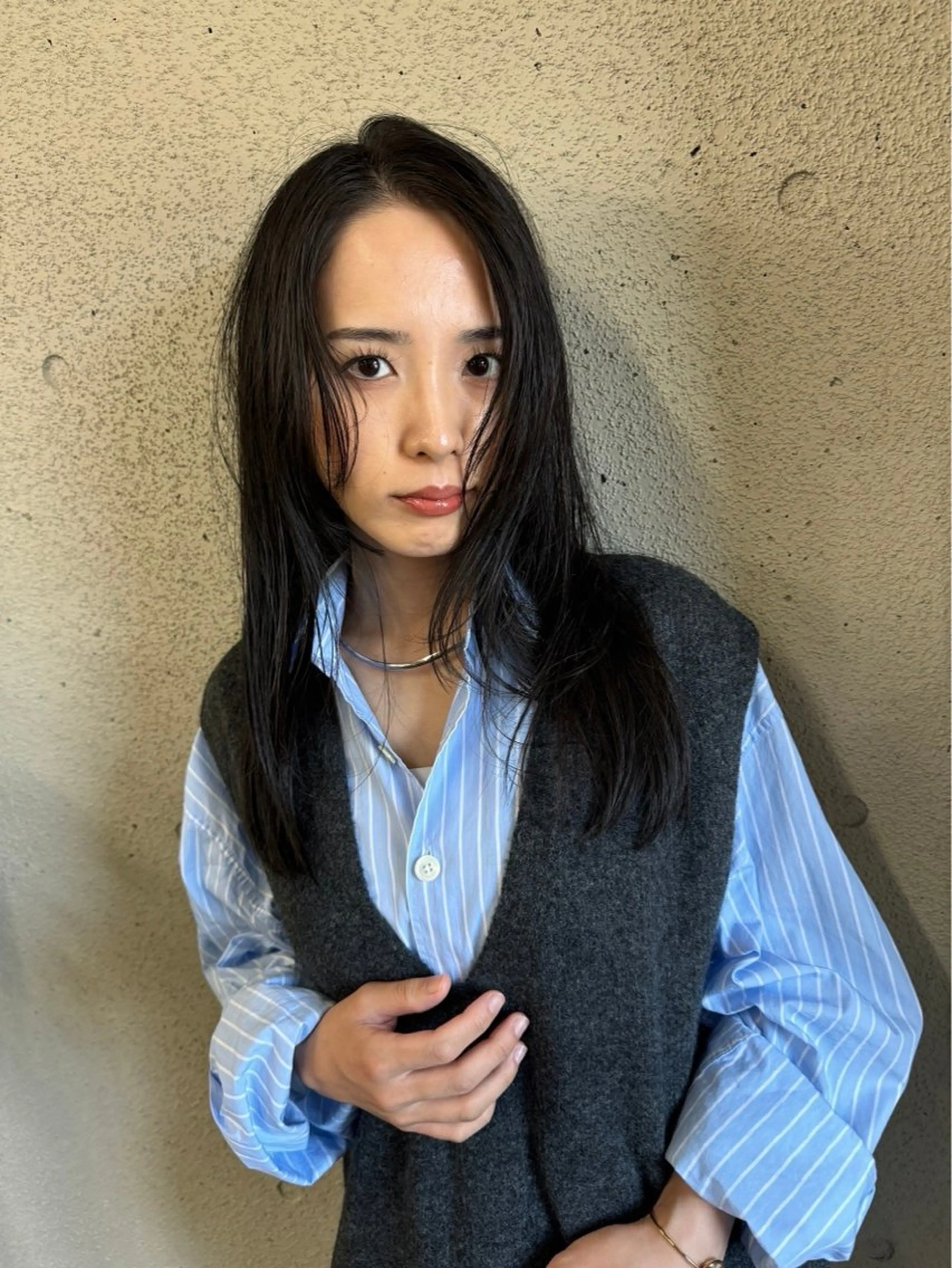 ロング 透明感ダブルカラー/ 諸岡ひばりのヘアスタイル