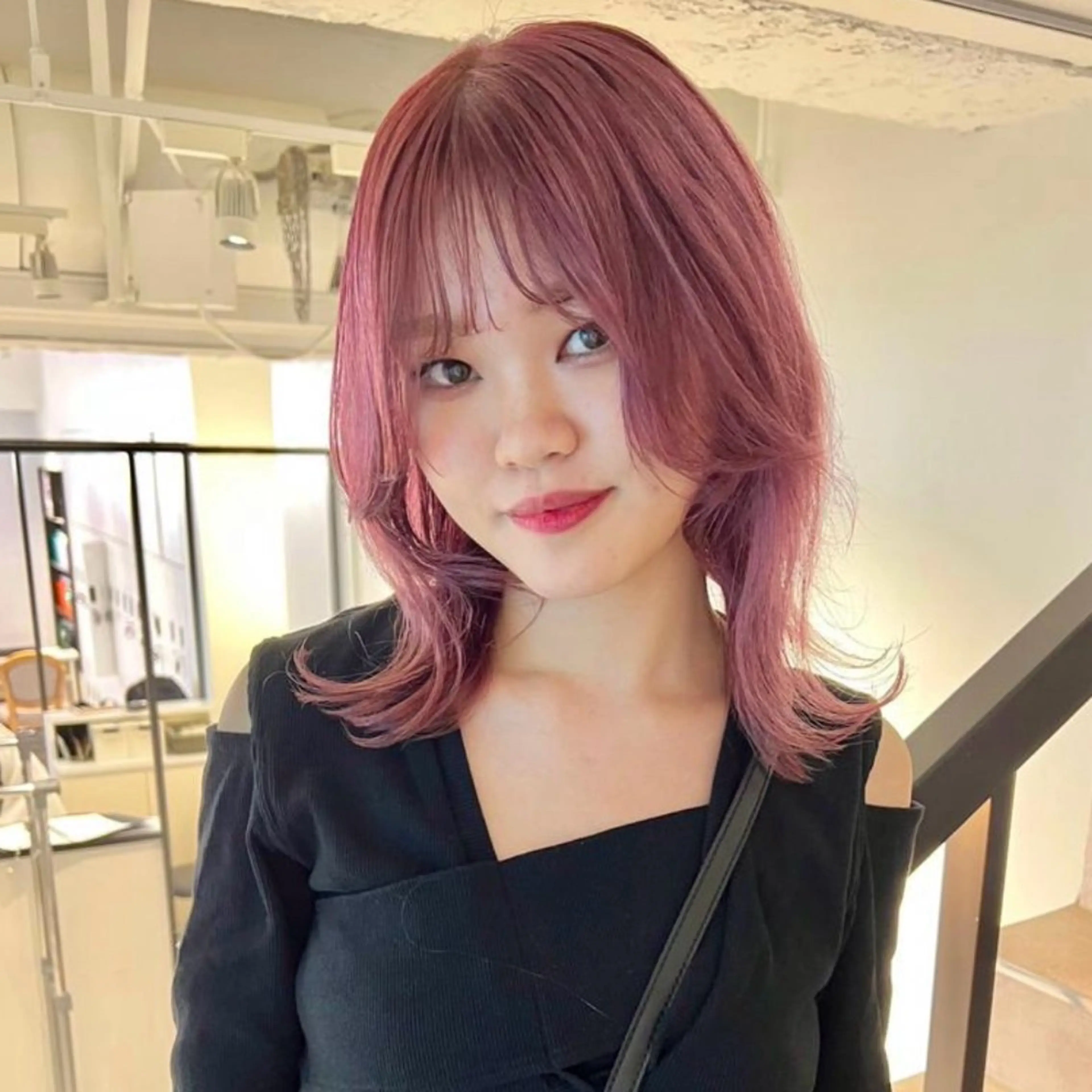 ミディアム カラー 💘𝖕𝖎𝖓𝖐 ʜᴀɪʀ💘KAIのヘアスタイル