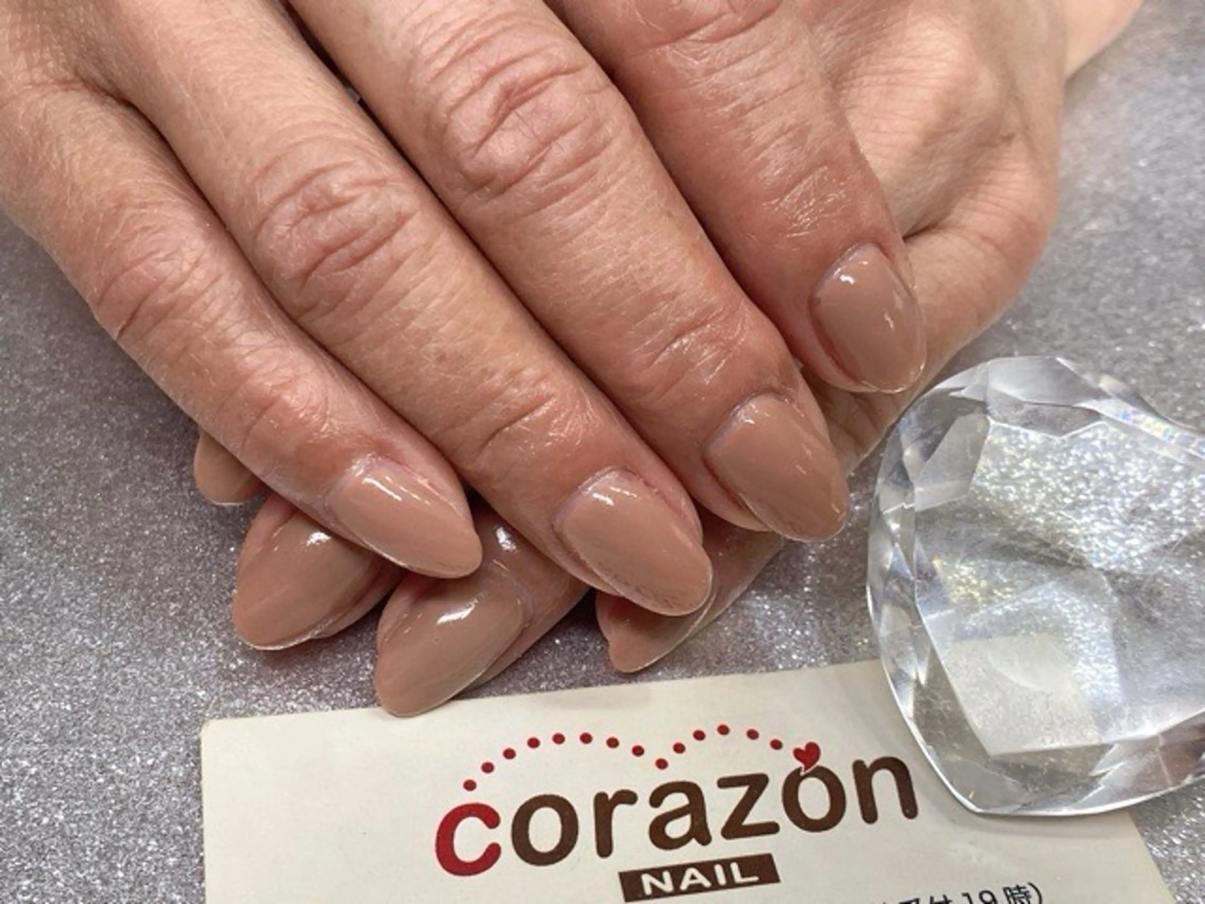 ネイル ジェルネイル ワンカラーネイル ハンドネイル corazon所属・ネイリスト aicoのネイルデザイン