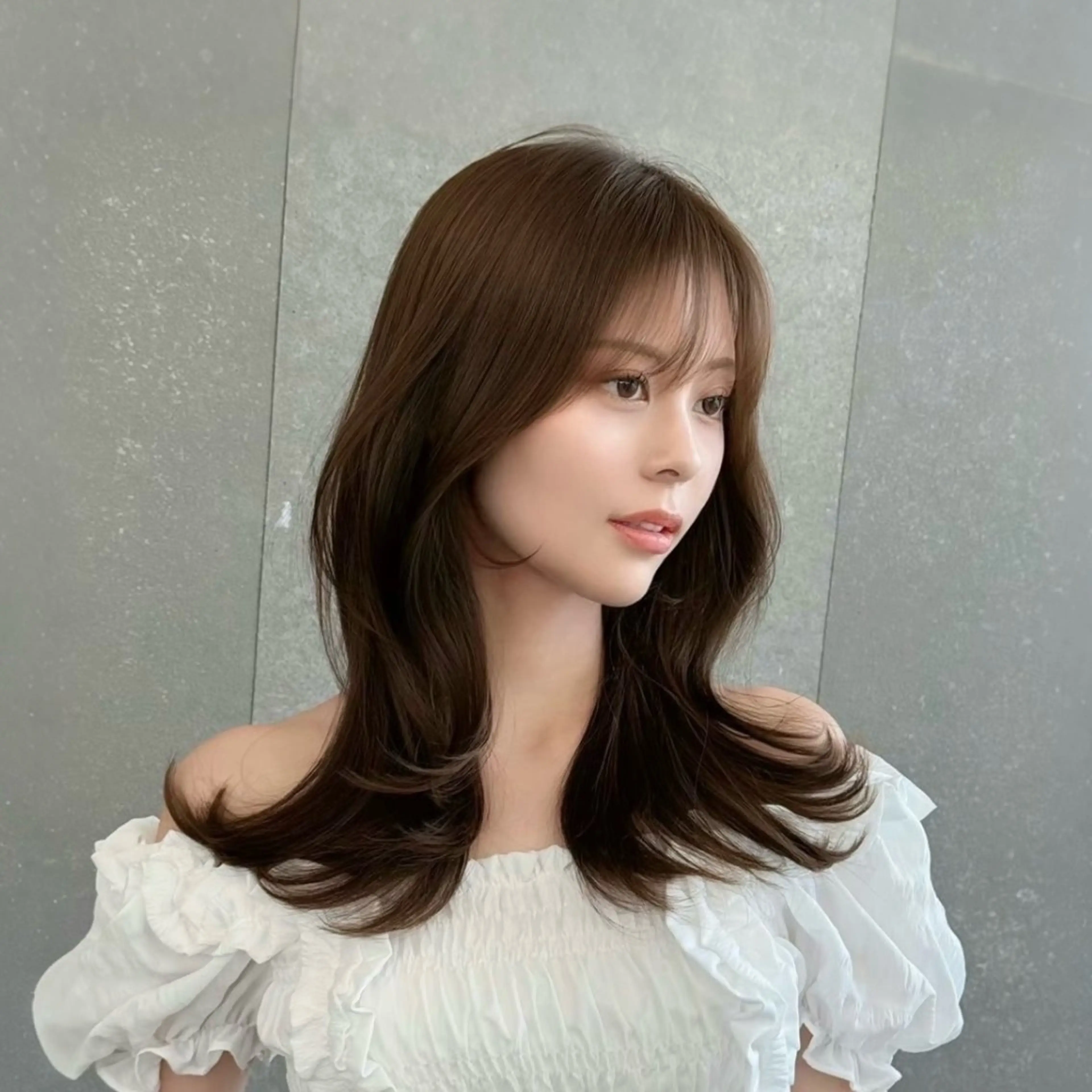 セミロング カラー カット ヘアカラー トリートメント 🐉銀座/レイヤーカ ット髪質改善/RYUのヘアスタイル