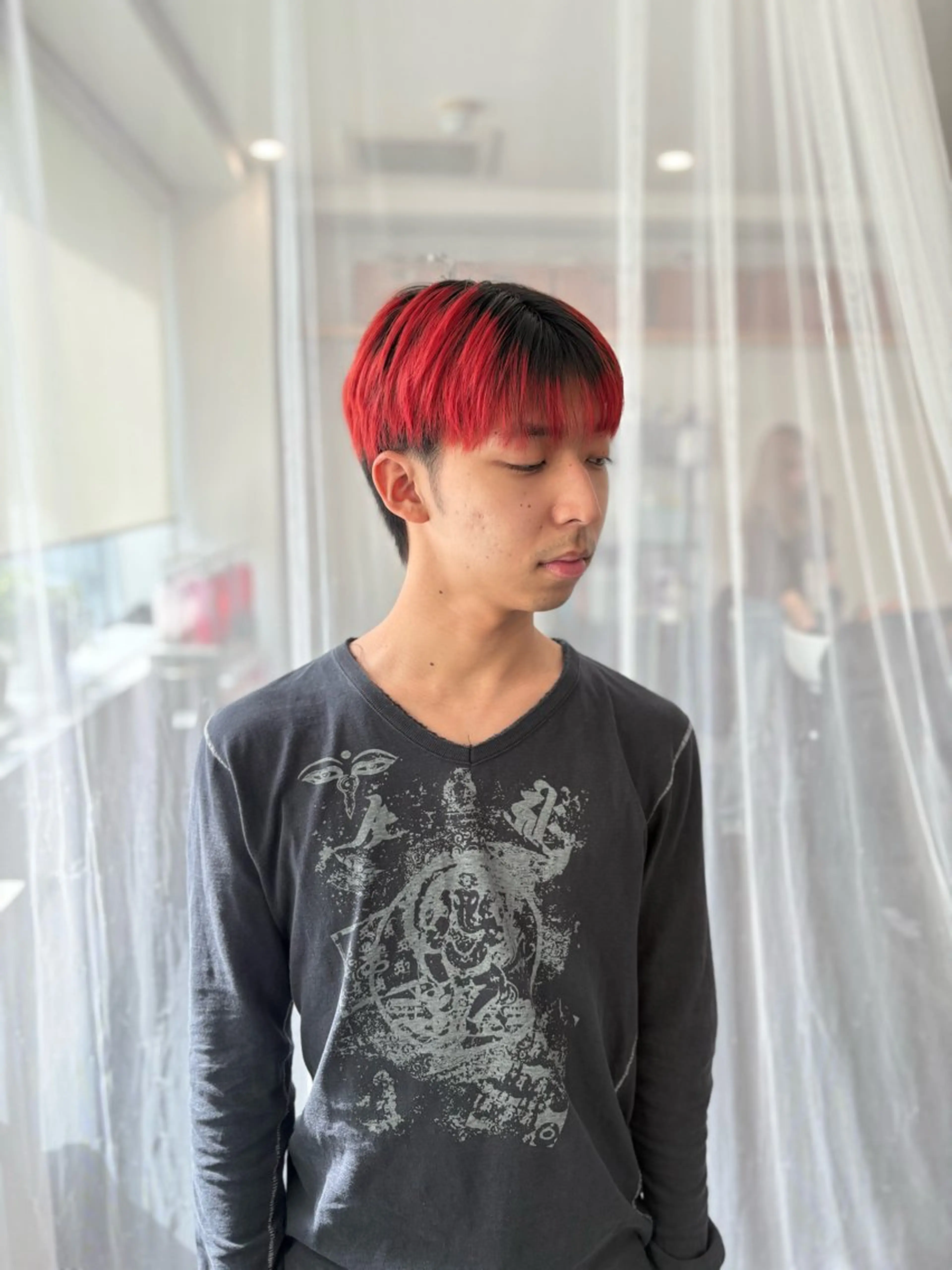 カラー メンズ ヘアカラー トリートメント GaKu/ハイトーン /ブリーチ/レイヤーのヘアスタイル