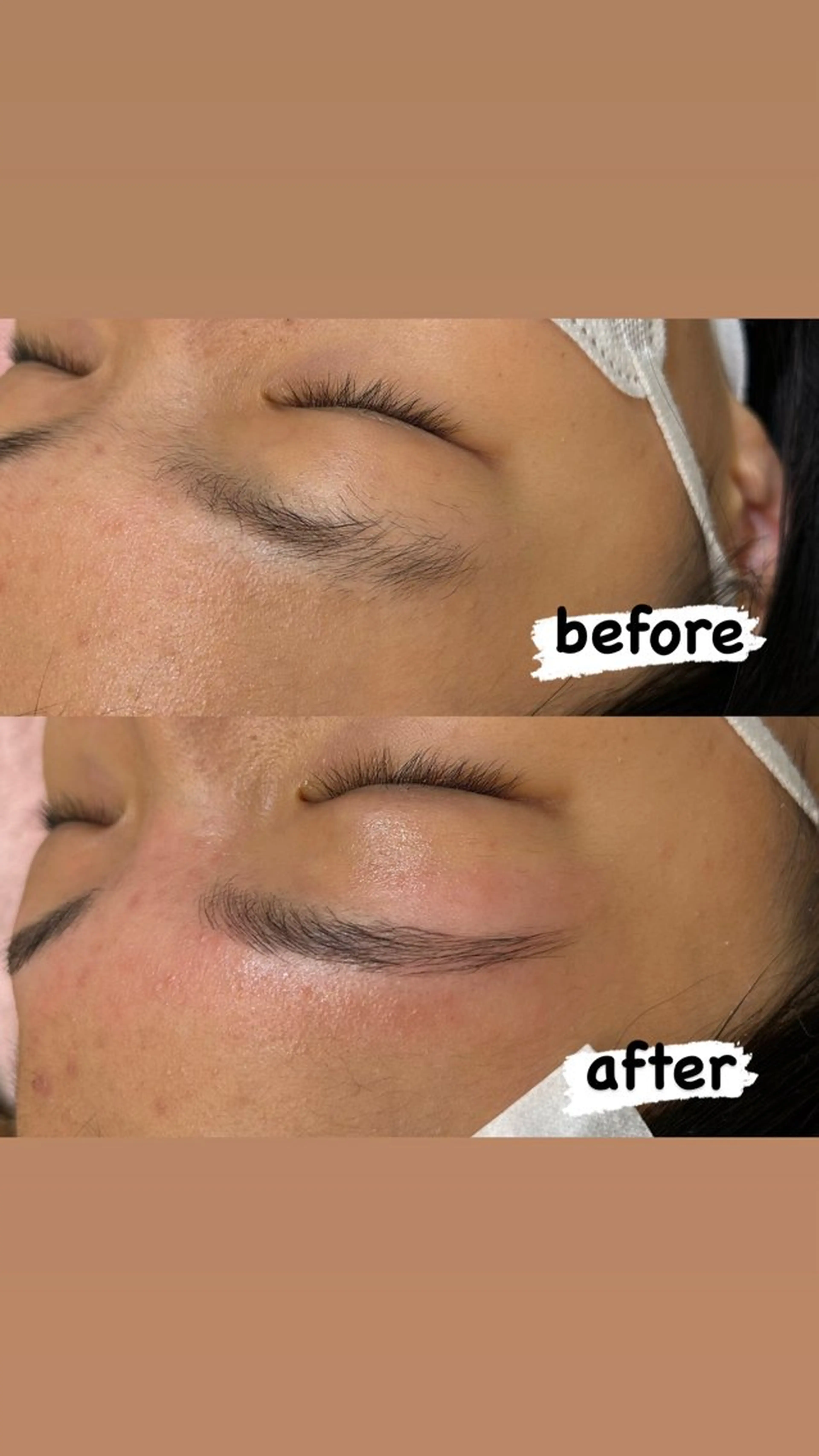 アイブロウ ハリウッドブロウリフト petitchou eyelashのマツエク・マツパデザイン