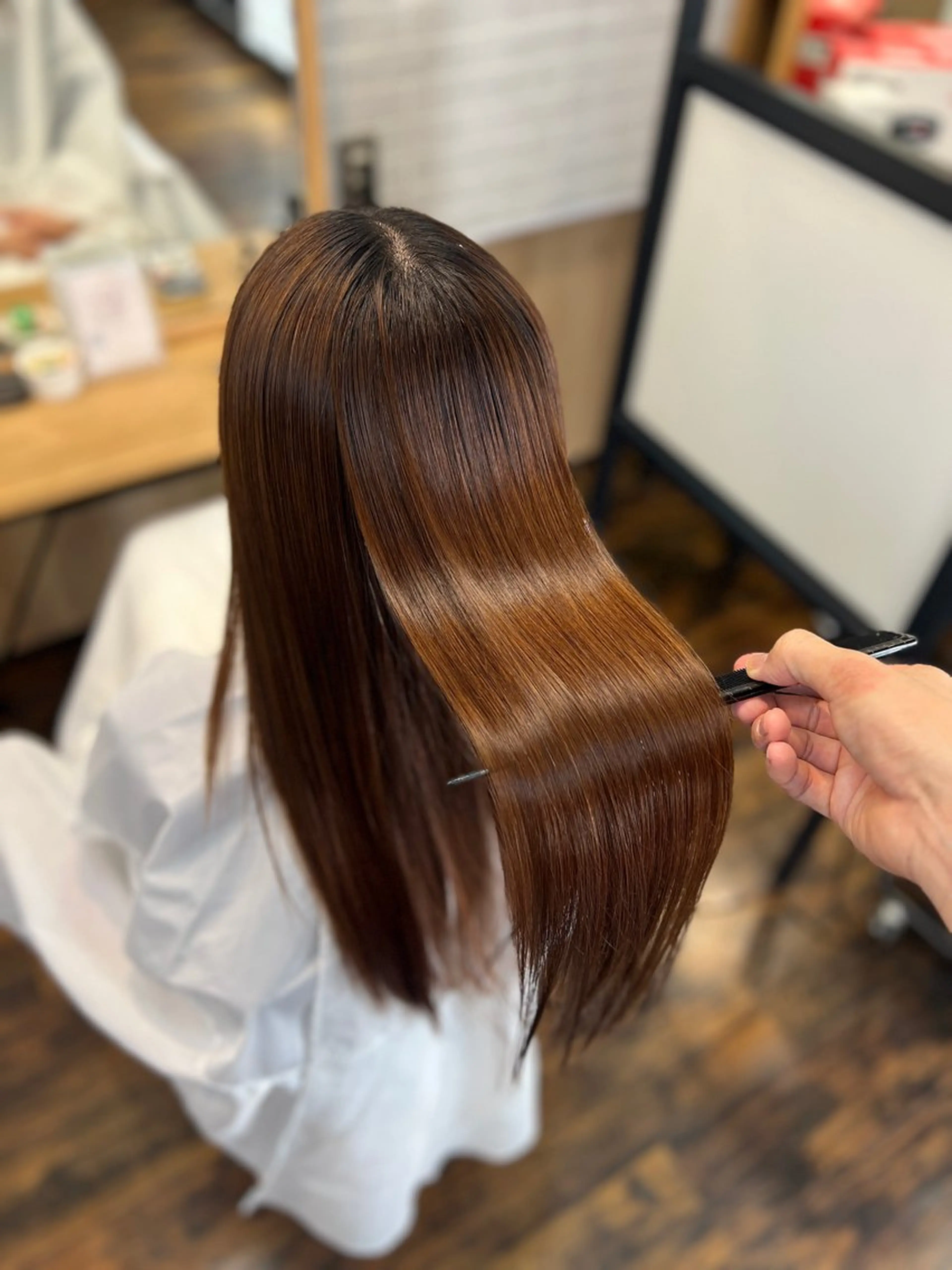 ロング Salowin銀座suite店所属・美髪縮毛矯正/髪質 改善カラー/寺倉海人のヘアスタイル