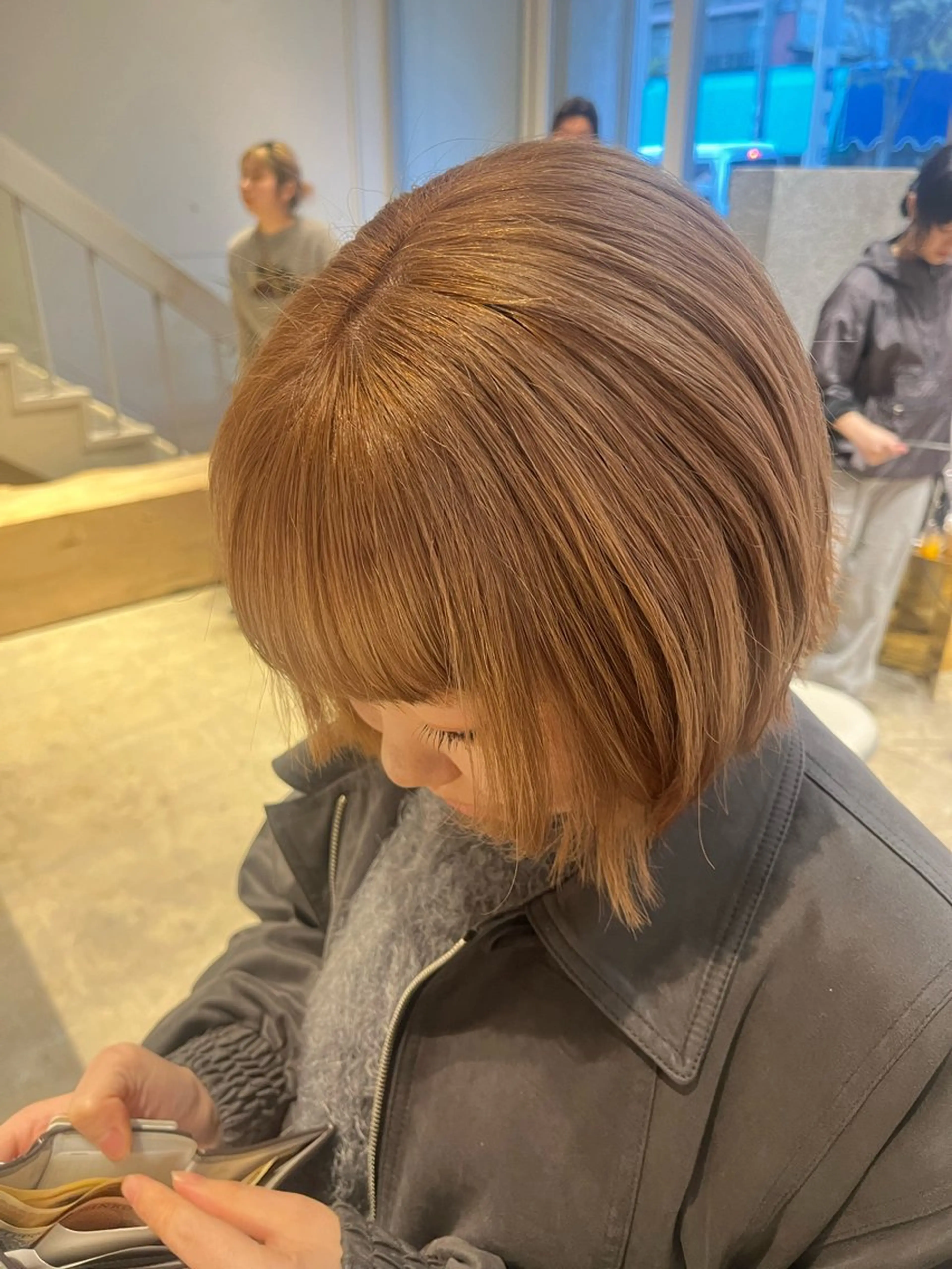 ミディアム カラー ヘアカラー 藤井 美歩/赤髪のヘアスタイル