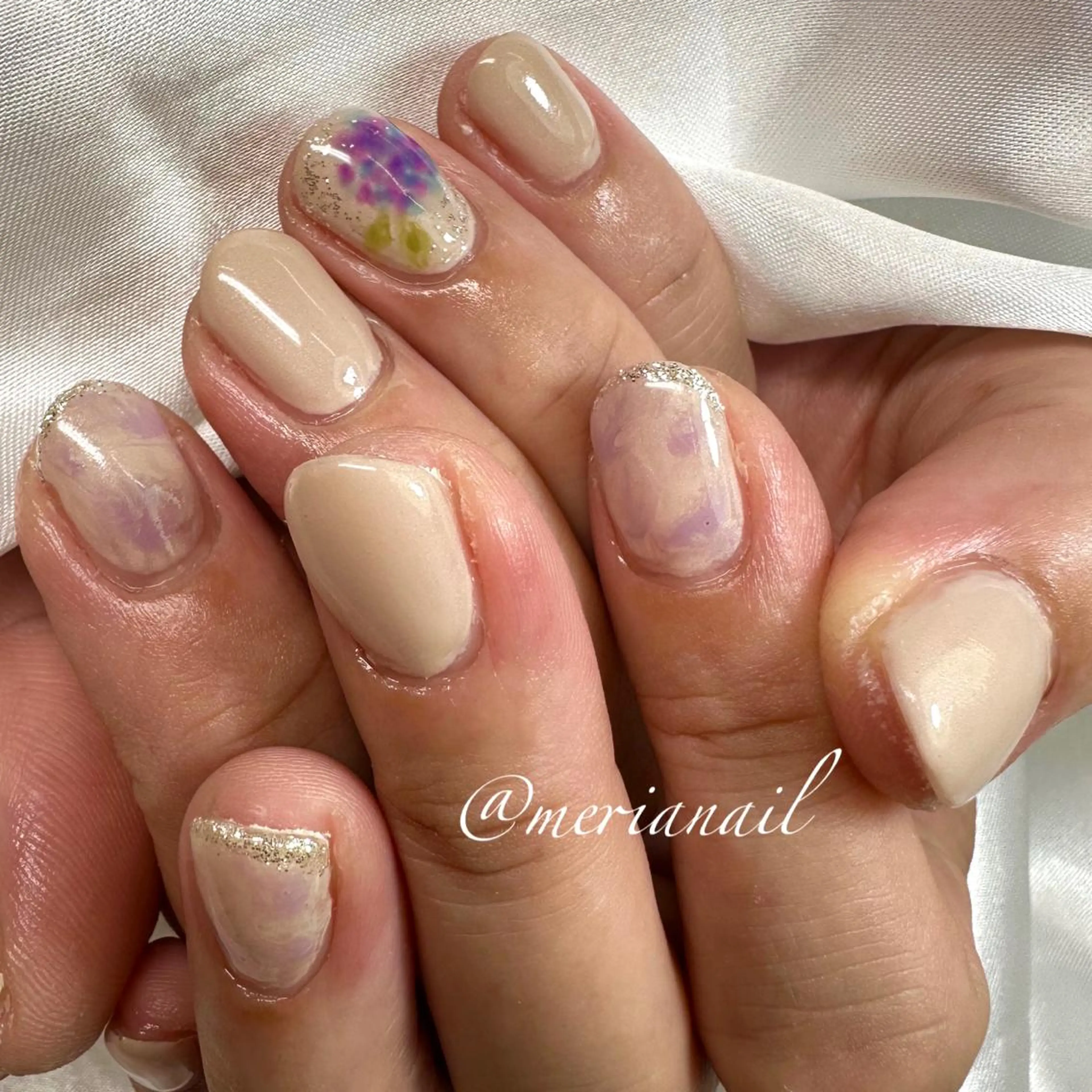 ショート カラー キッズ ネイル アイブロウ メンズアイブロウ メンズネイル ハンドネイル INFINITY所属・INFINITY nailのネイルデザイン