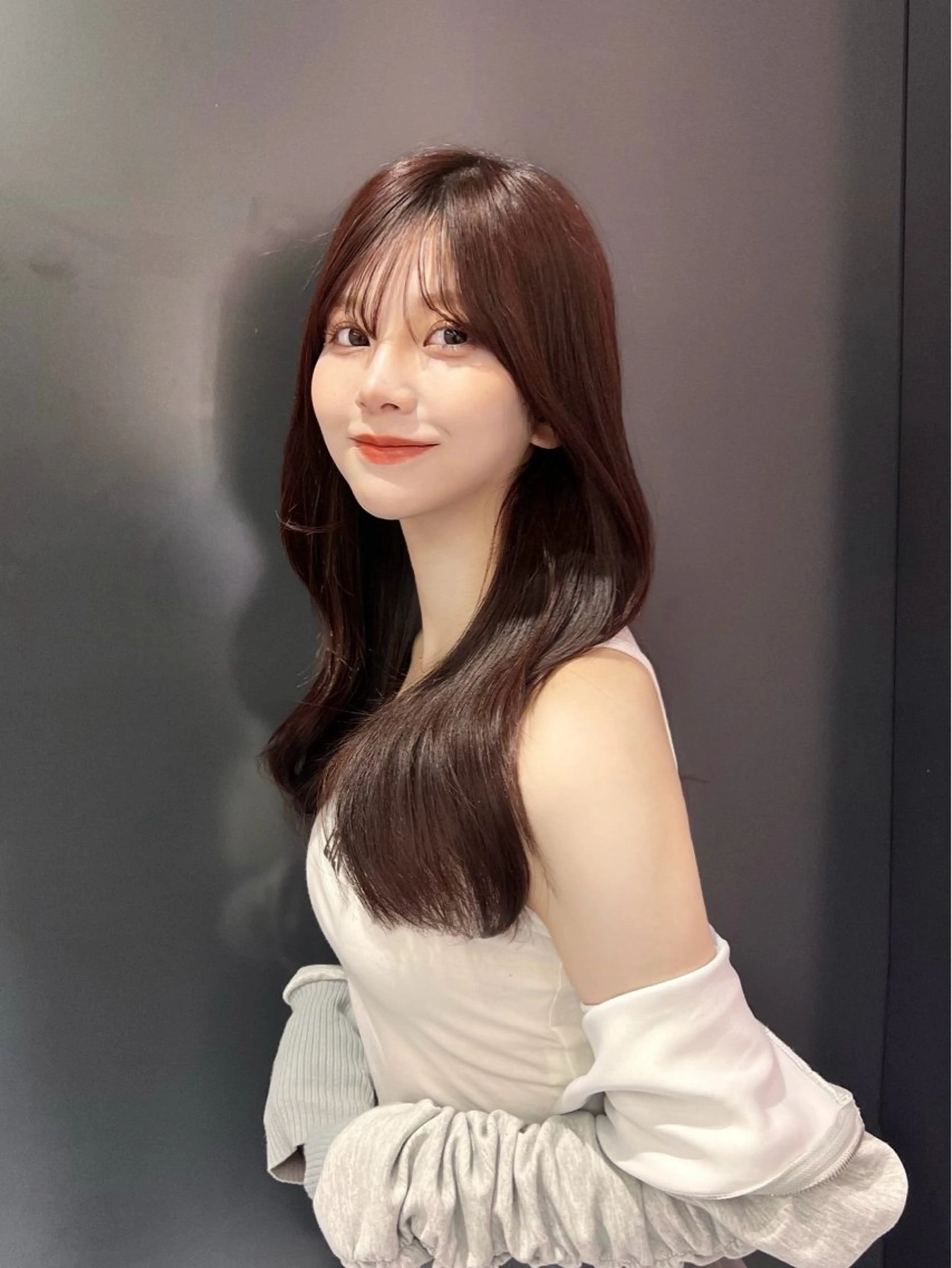 ロング カット ヘアカラー トリートメント 韓国/縮毛矯正/ カンタのヘアスタイル