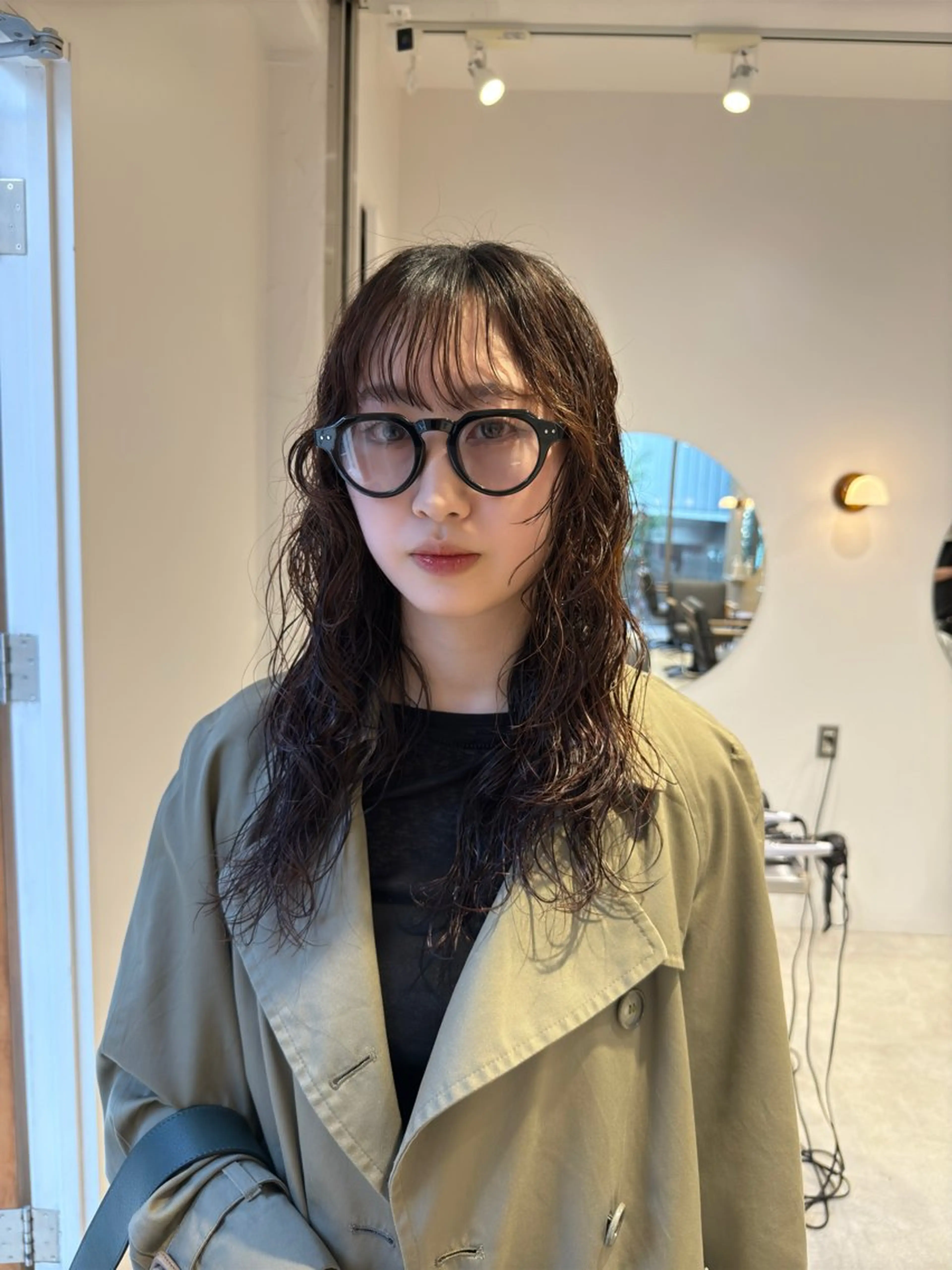 セミロング パーマ パーマ/ボブ /レイヤー チヒロのヘアスタイル