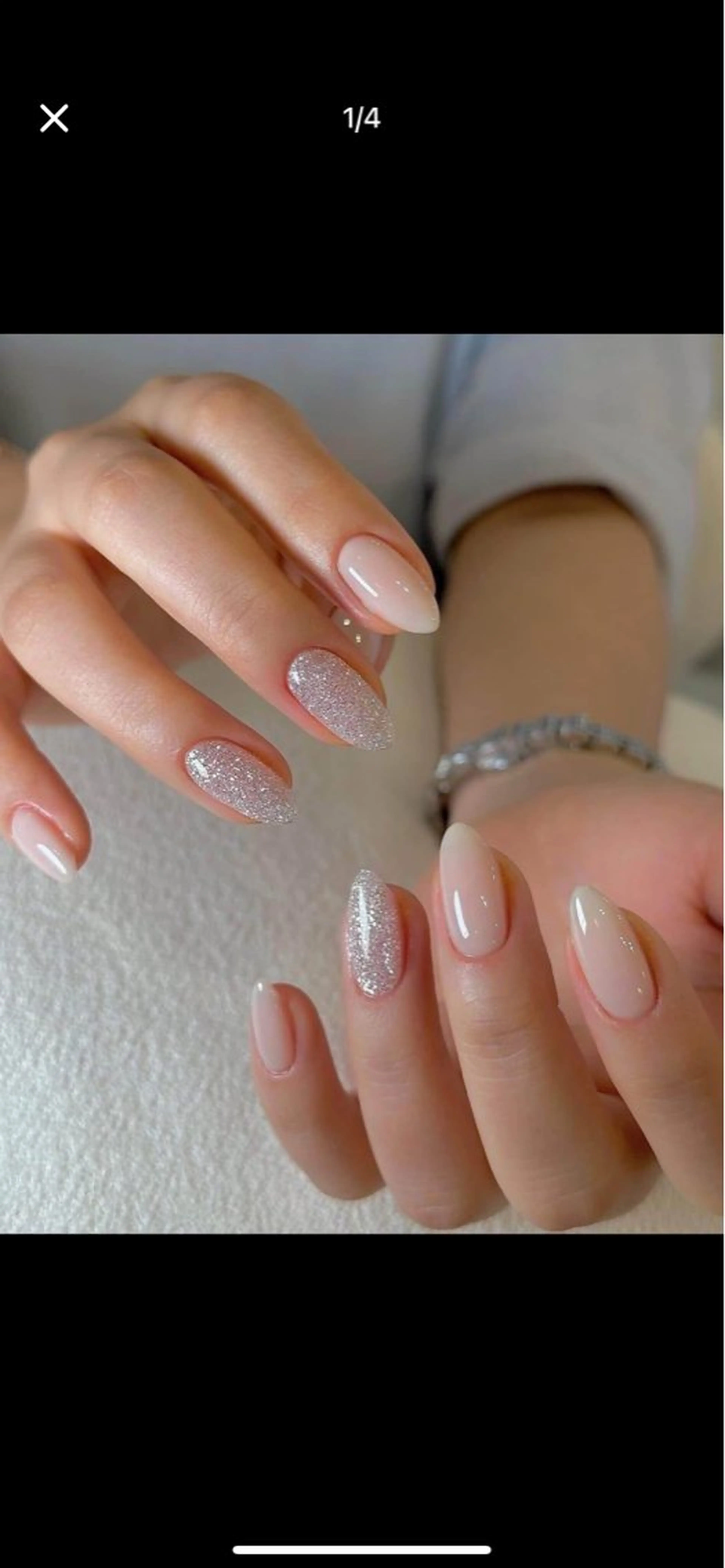 ワンカラー➕2本埋め尽くし(自爪)の写真