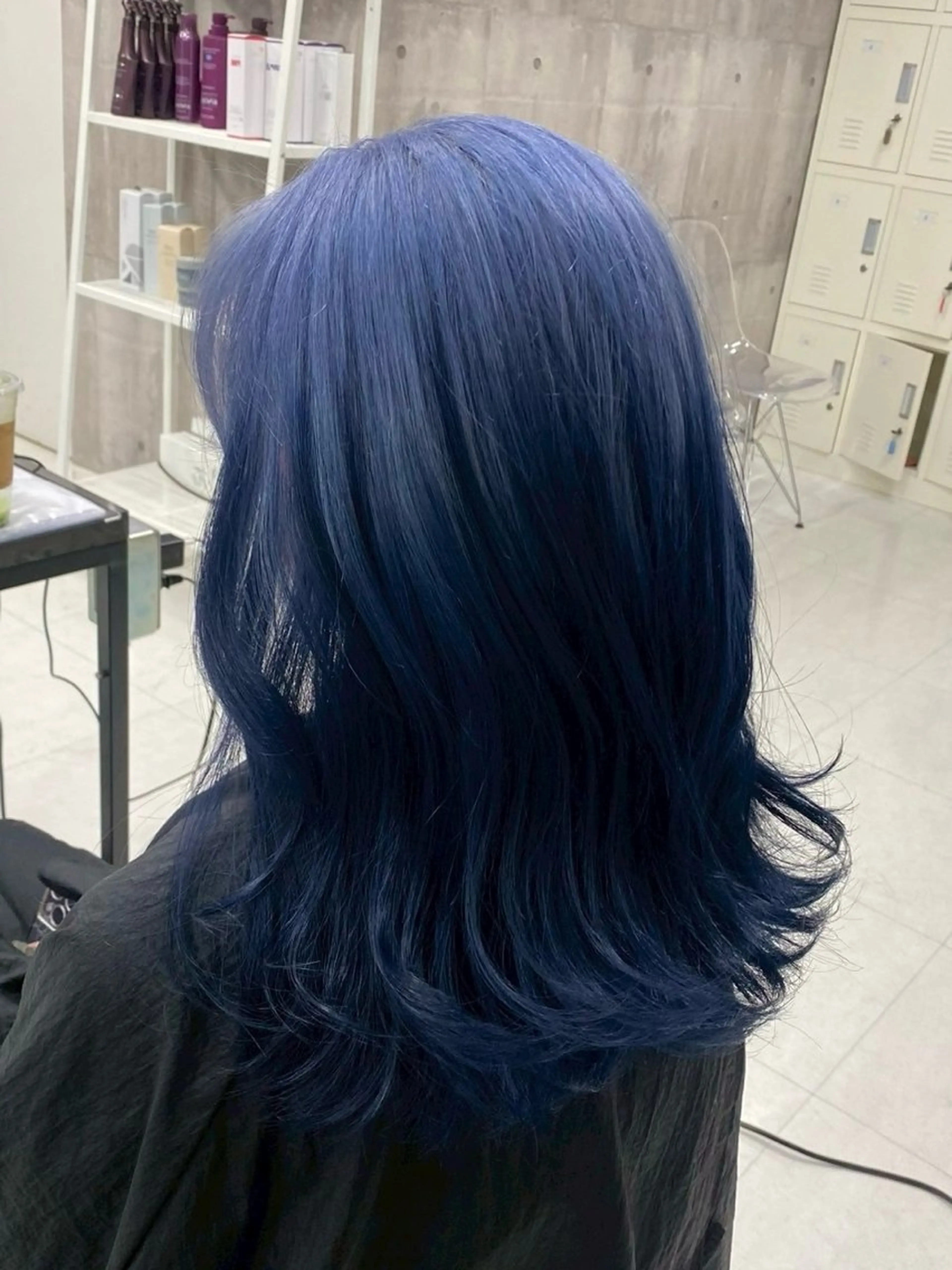 セミロング カラー パーマ ヘアアレンジ メンズ キッズ ヘアカラー トリートメント レイヤー×ハイトーン / mihana🪐のヘアスタイル